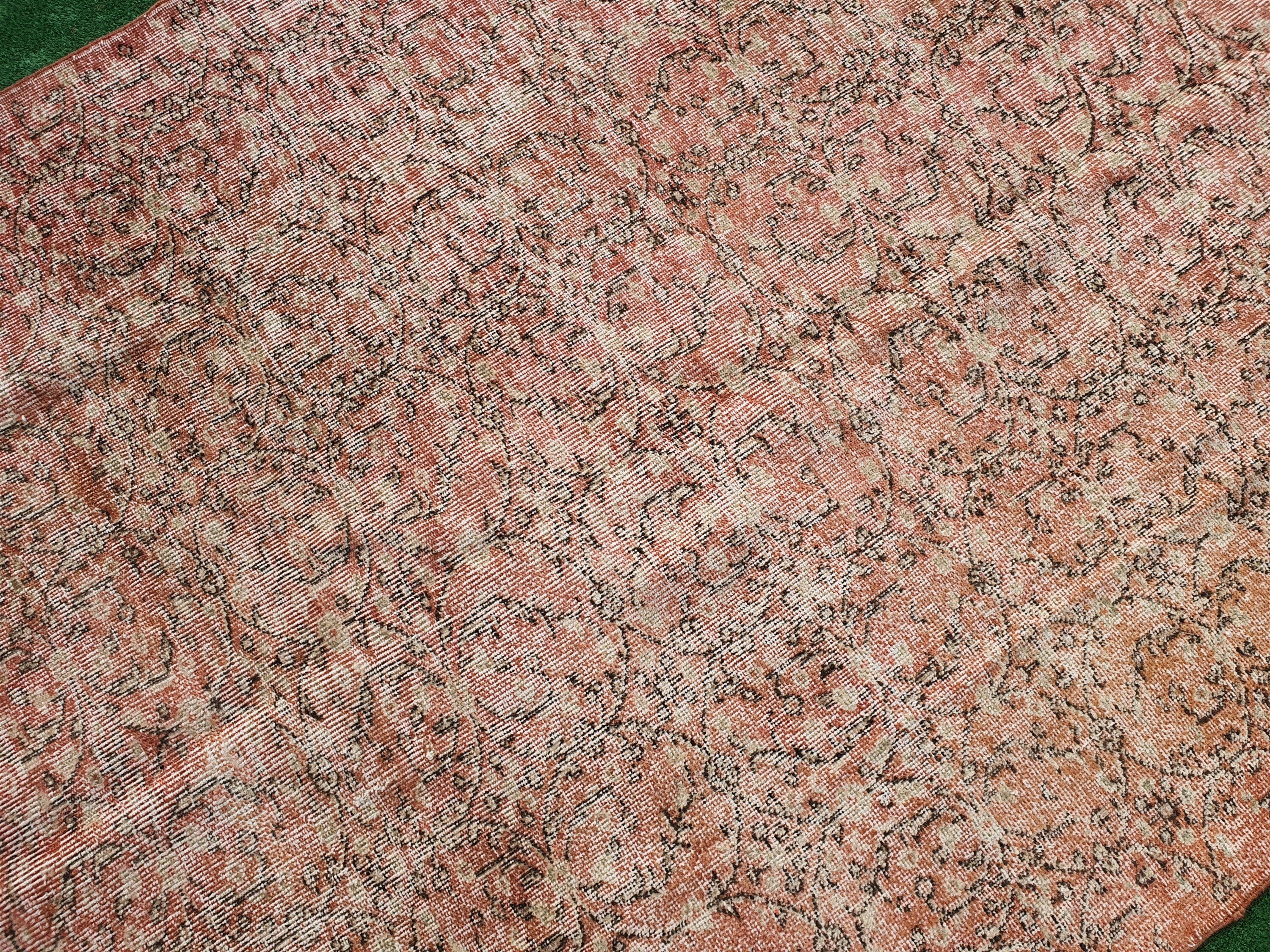 Isparta Turkish Rug, Bohemian Persian Area Rug, Tribal Nomadic Rustic Home Decor Handmade Rug 8'5"x5'1"