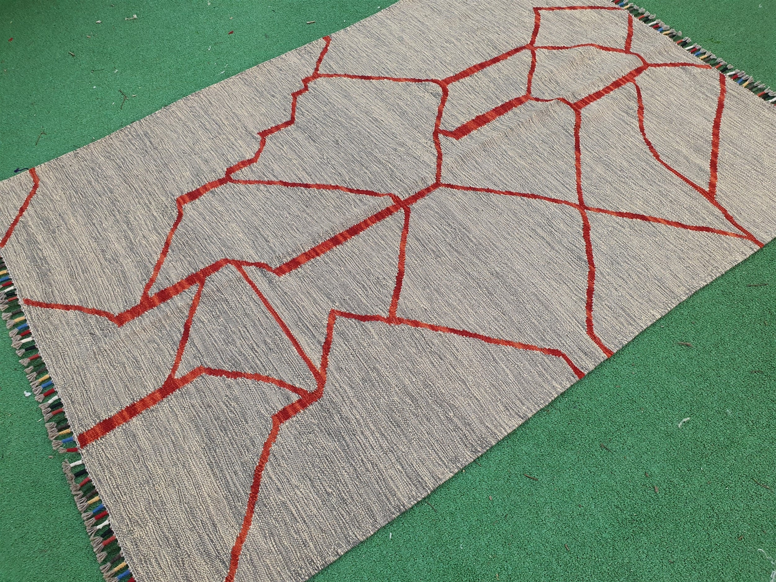 Turkish Kilim Floor Rug 5 x 4 ft