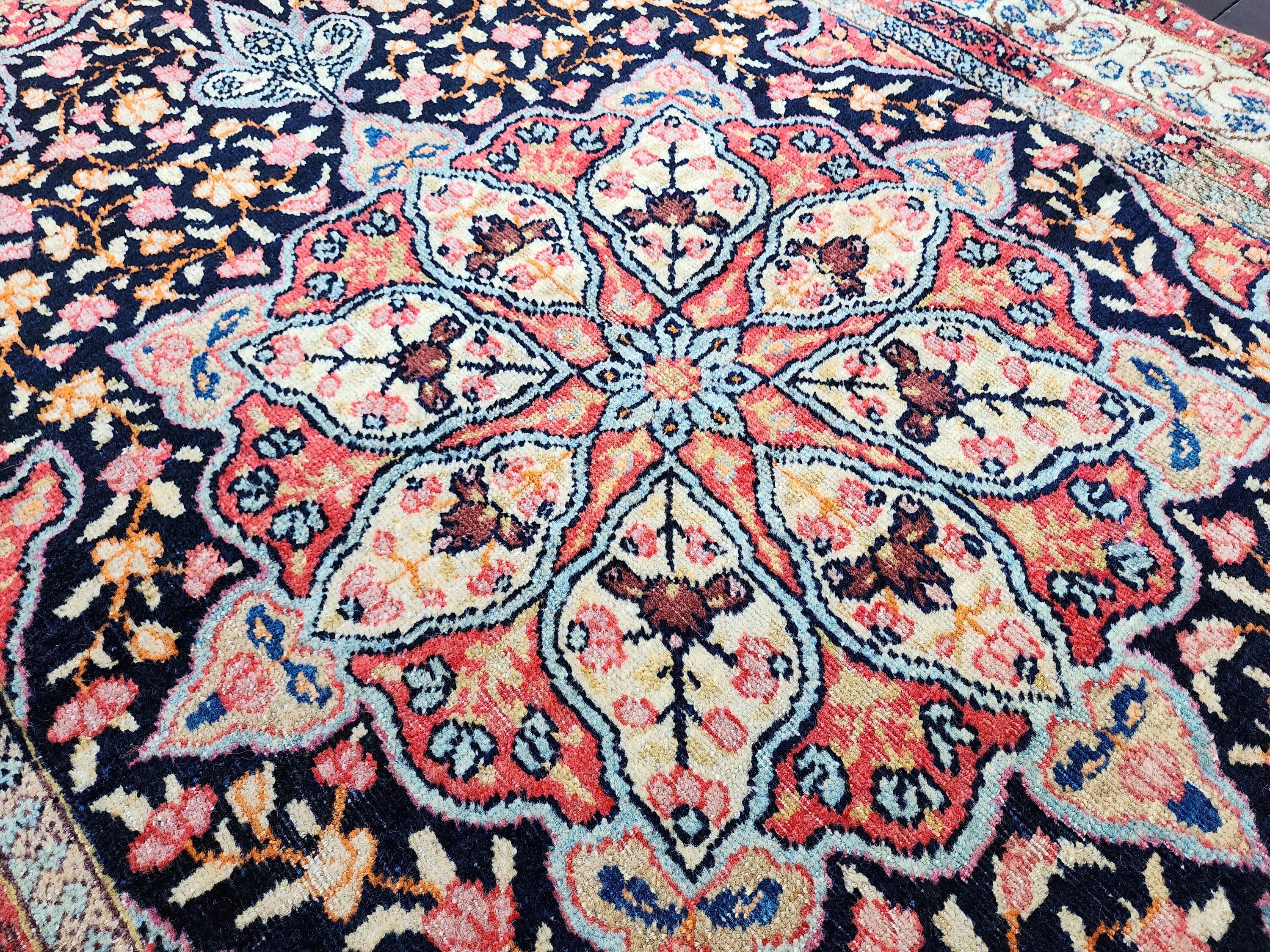 Blue Antique Persian Area Rug ''6''x3'7''