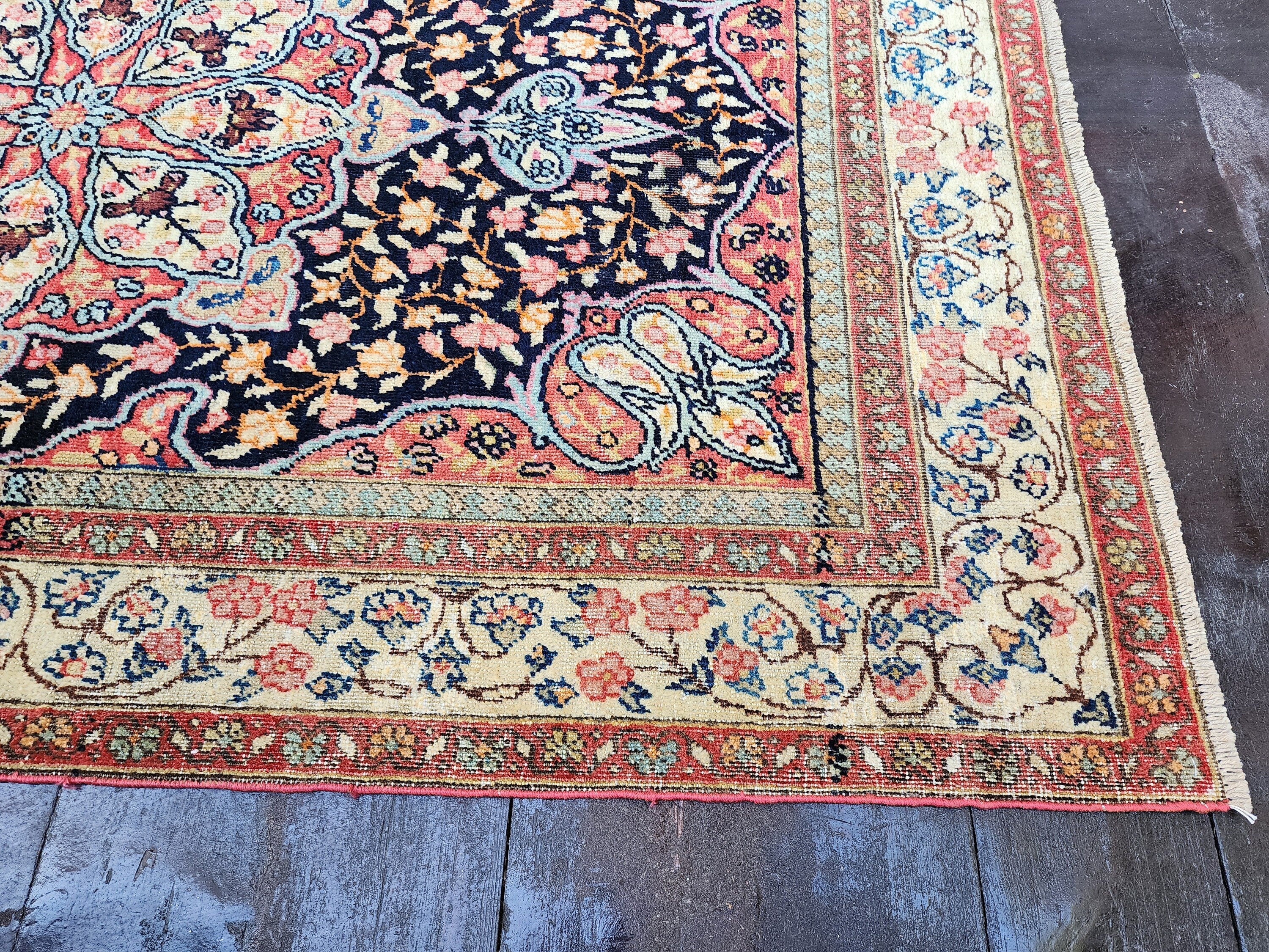 Blue Antique Persian Area Rug ''6''x3'7''