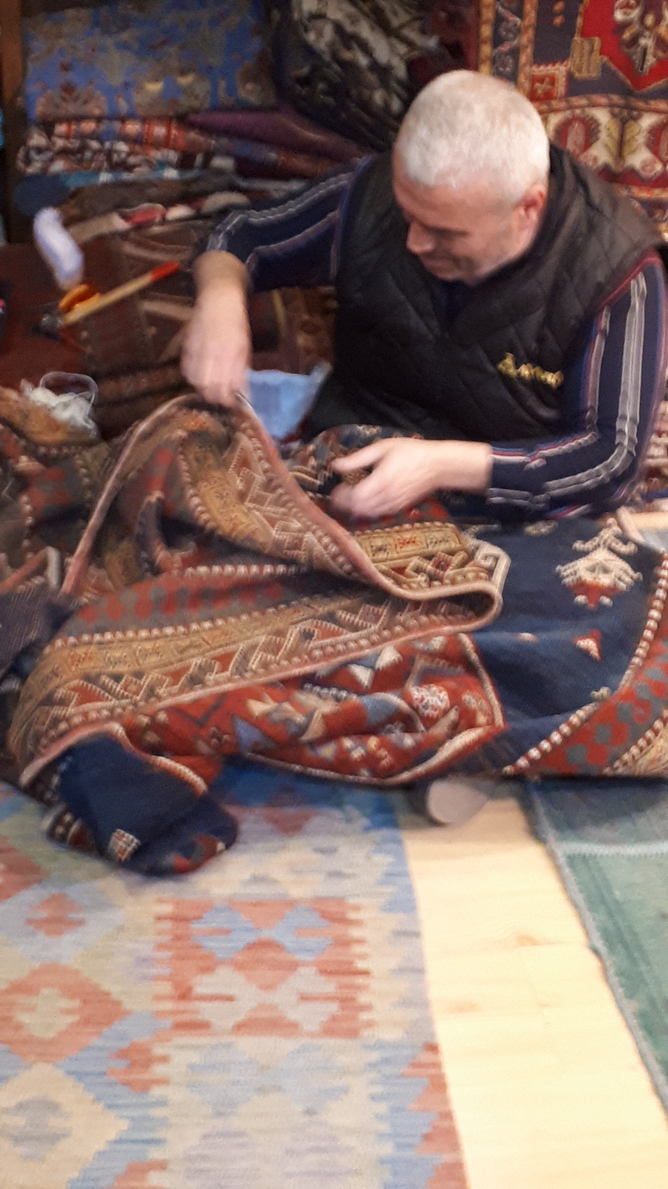 PREPARING OUR VINTAGE AND ANTIQUE ORIENTAL RUGS FOR SALE