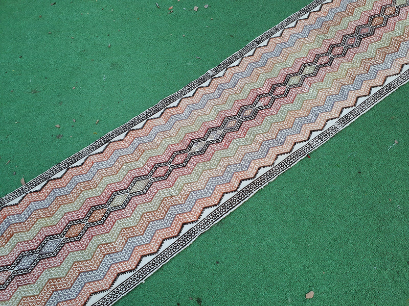 Vintage Konya rug from Central Anatolia — earthy palette, tribal motifs