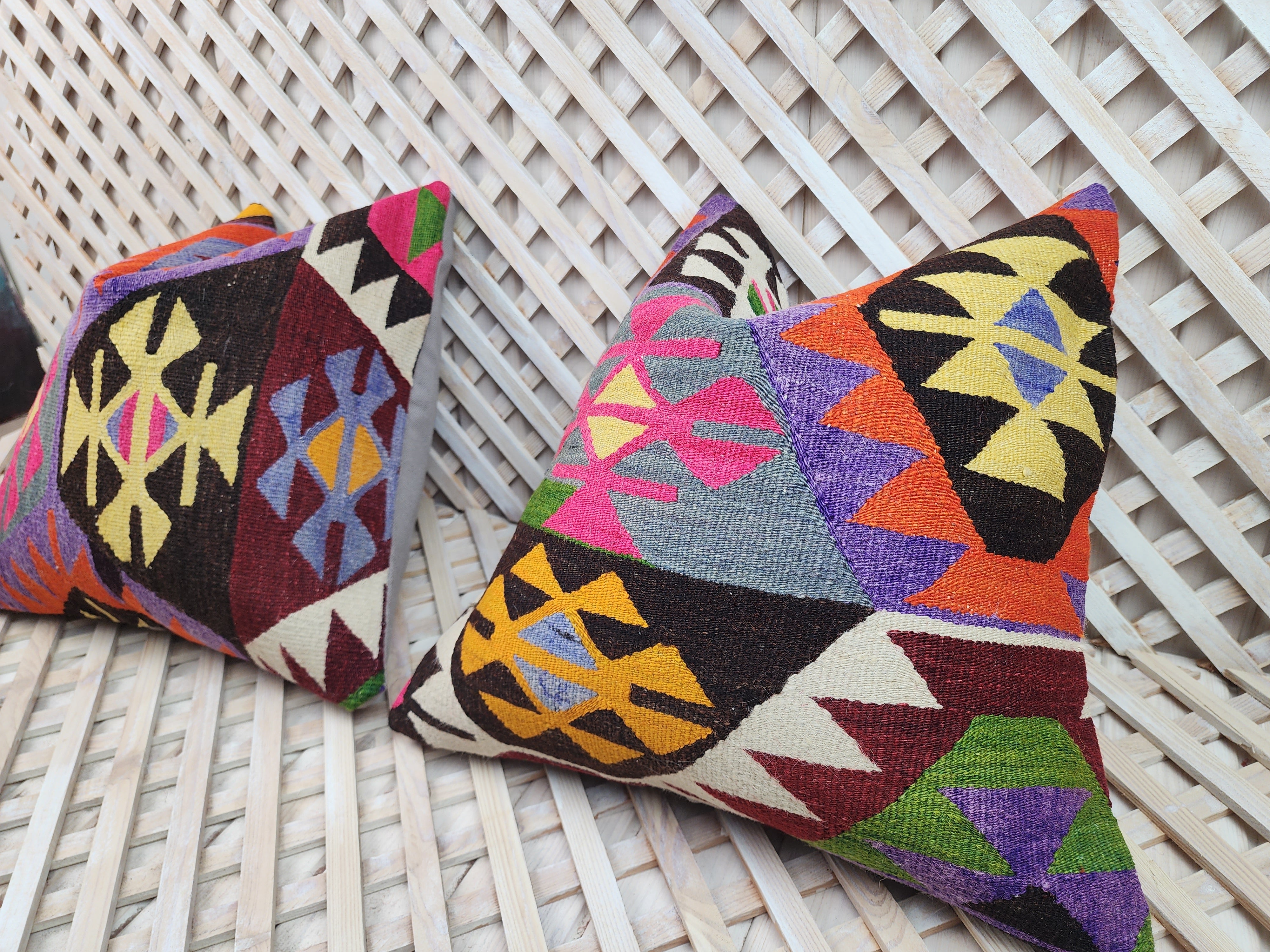 KILIM PILLOW COVERS 20 in x 20 in