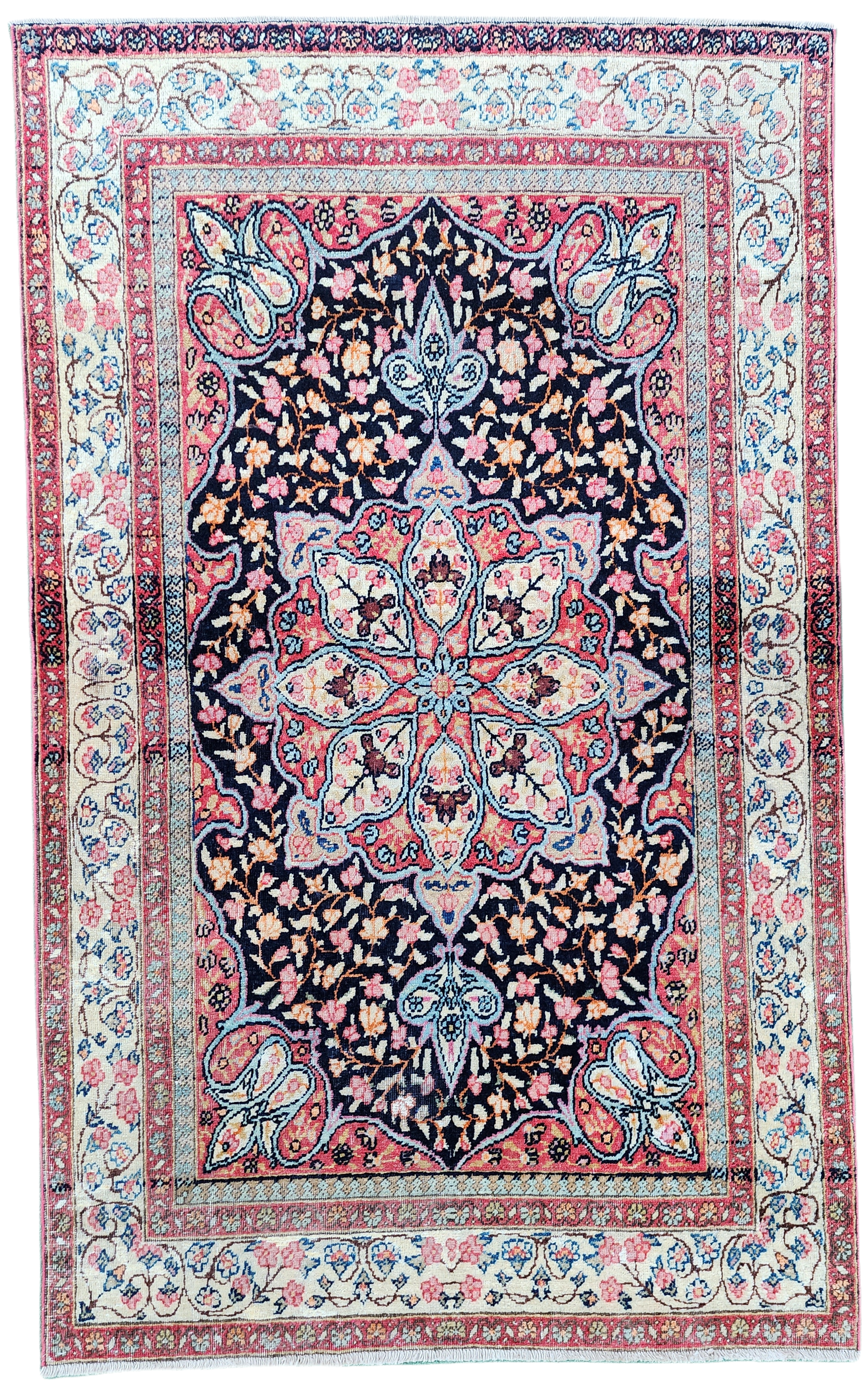 Blue Antique Persian Area Rug ''6''x3'7''