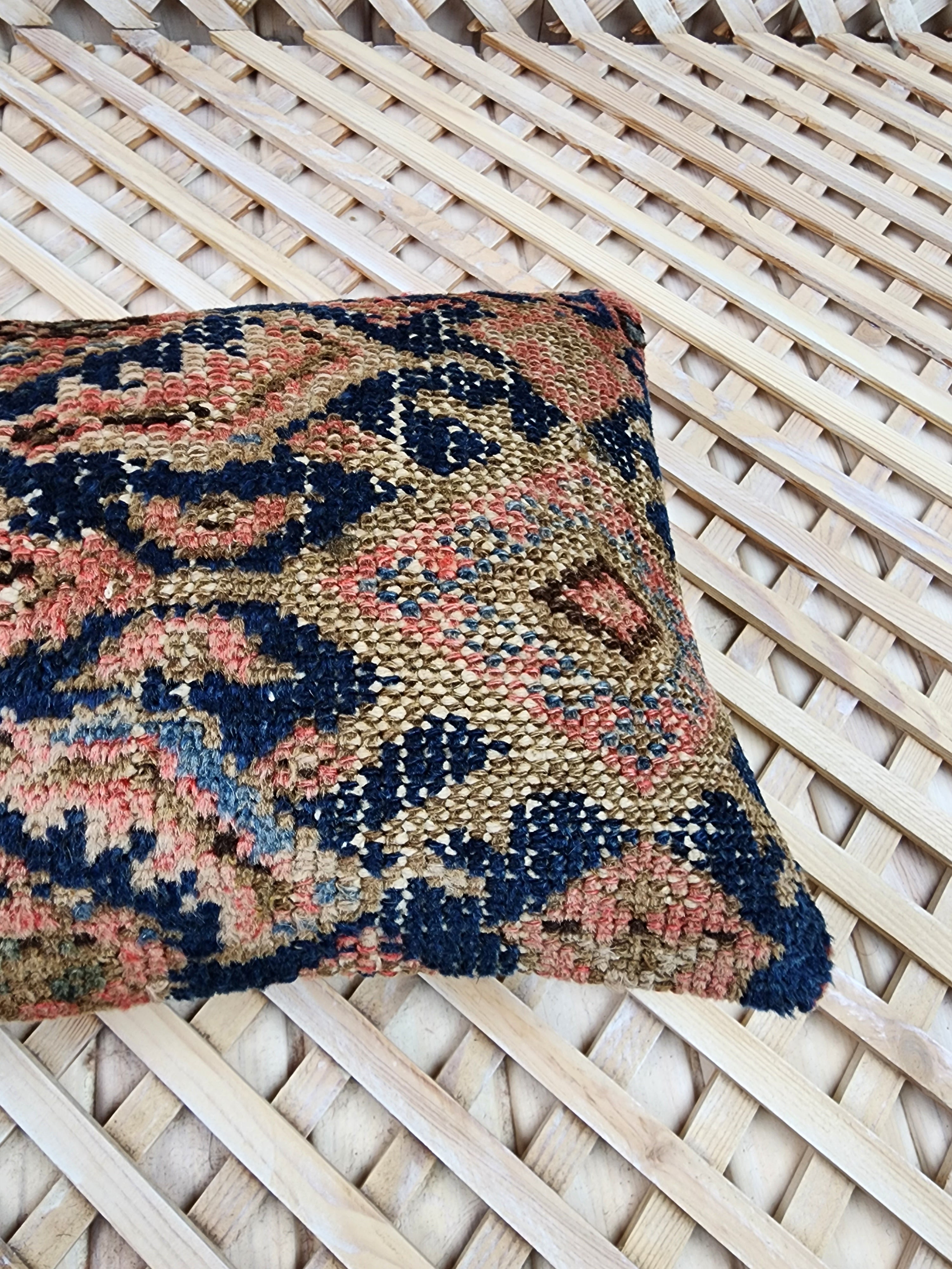 Antique Persian Carpet Pillow Cover 12x20 inch