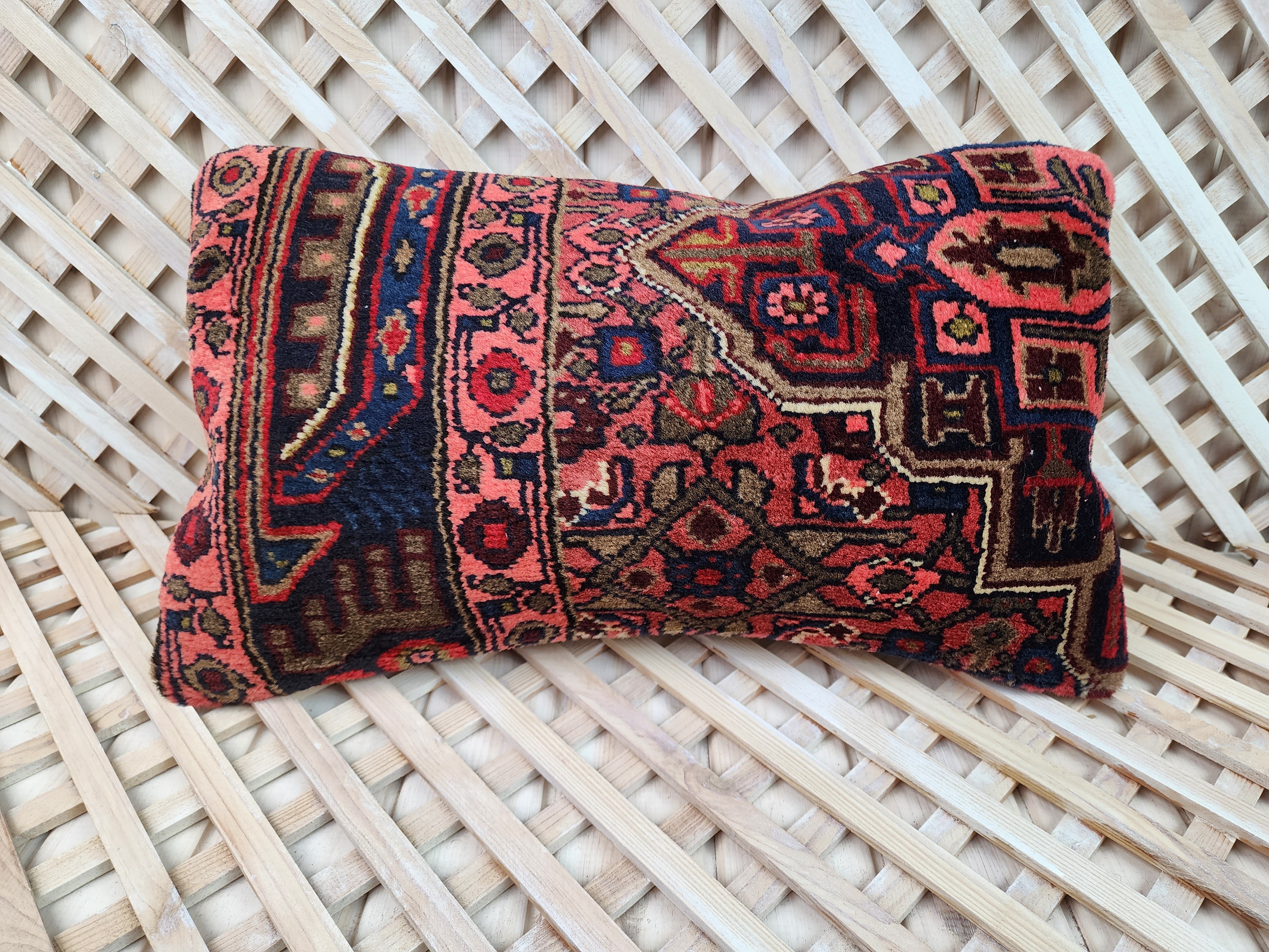 Vintage Persian Carpet Pillow Cover 12x20 inch