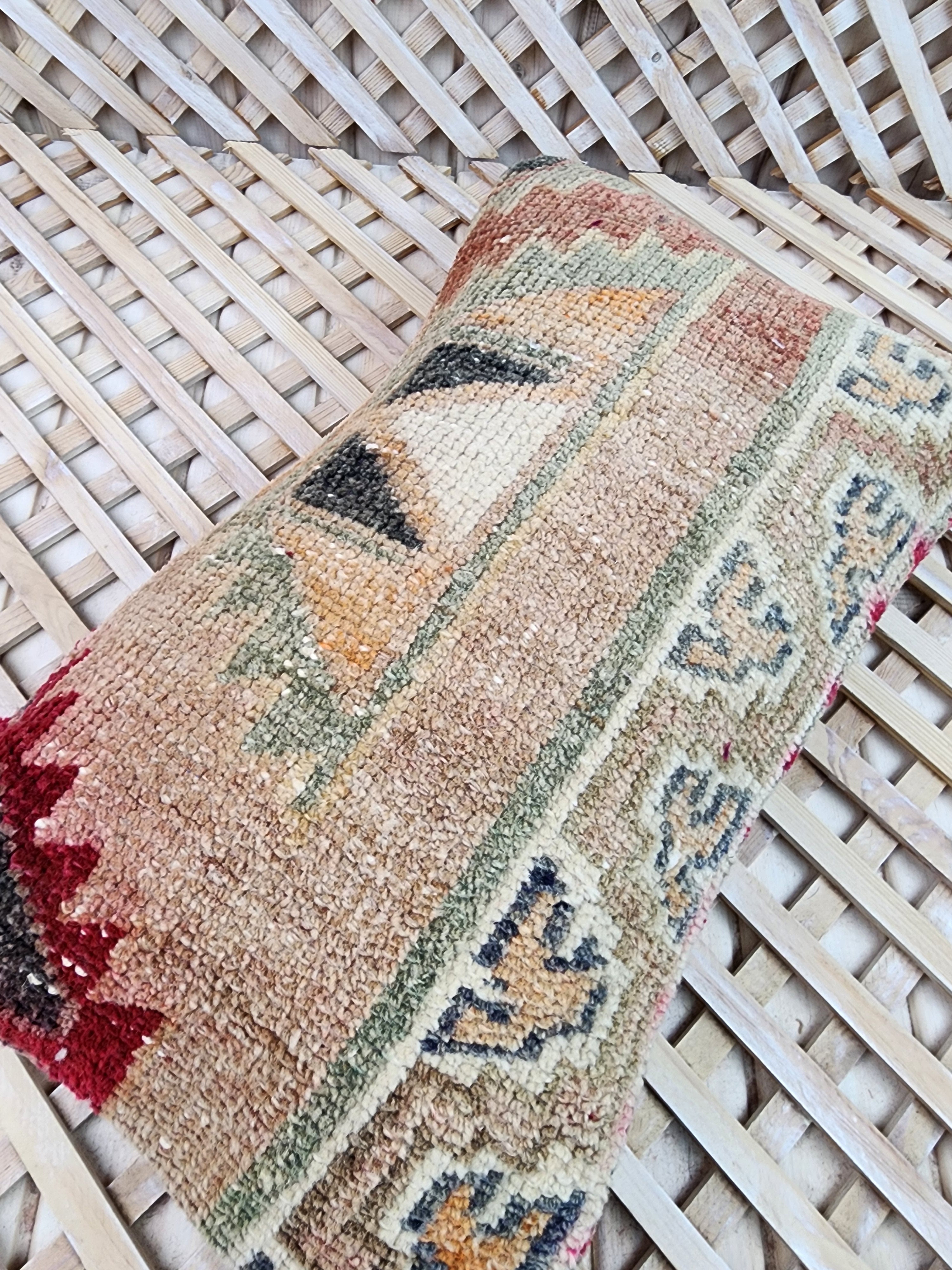 Vintage Carpet Pillow Cover 12x20 inch