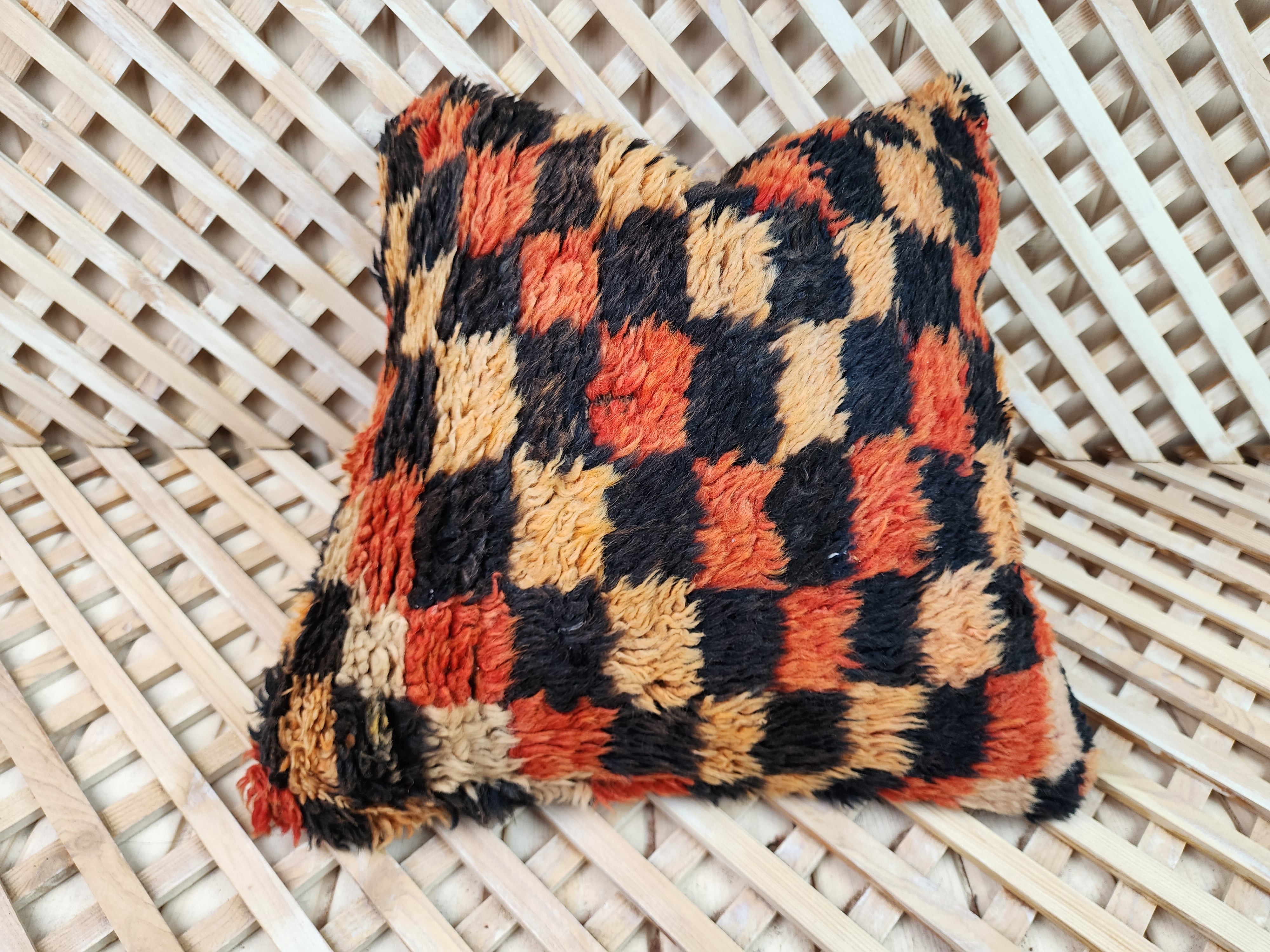Turkish Carpet Pillow Cover 16 x 16 in