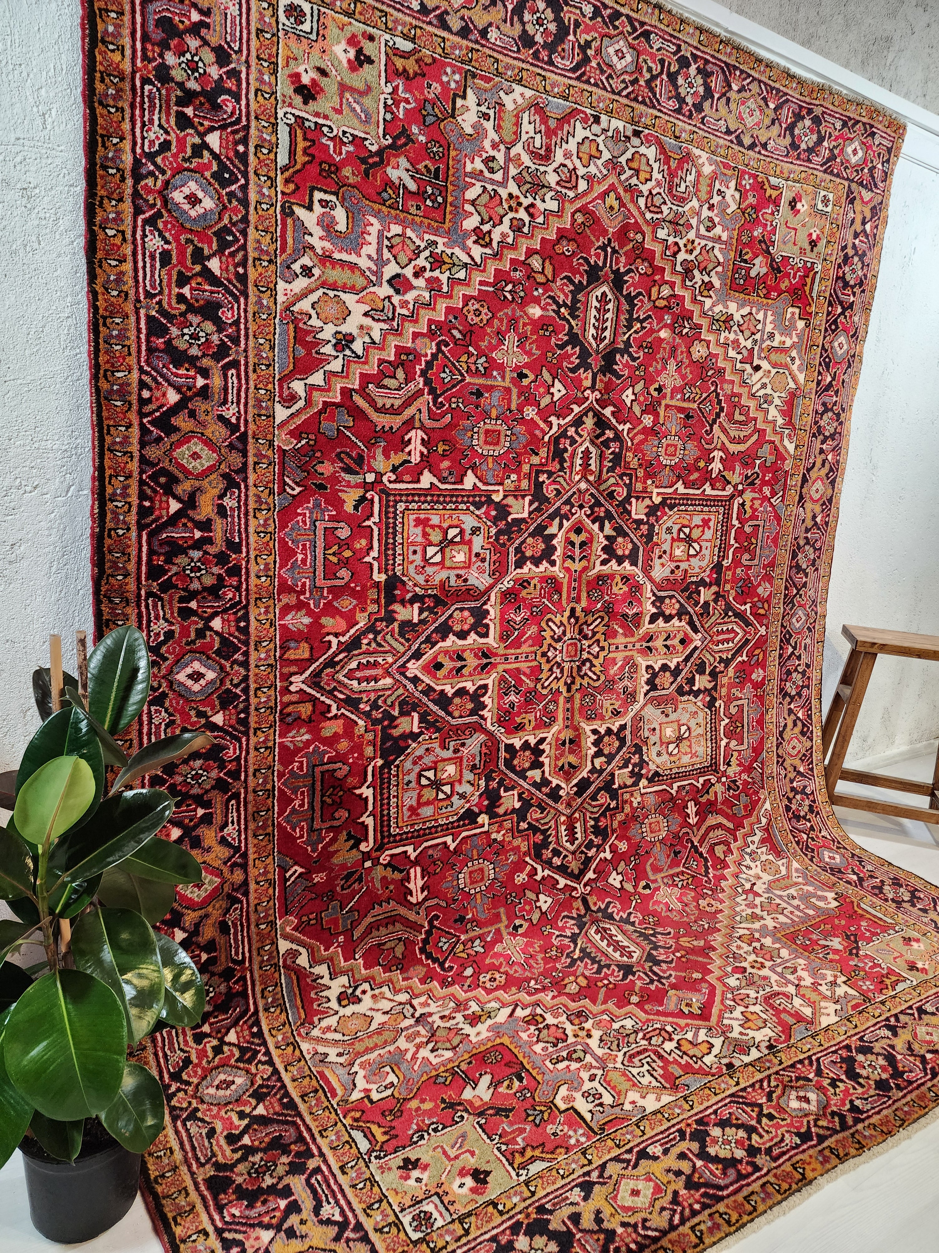 Volsinia — Vintage Oriental Wool Large Area Rug