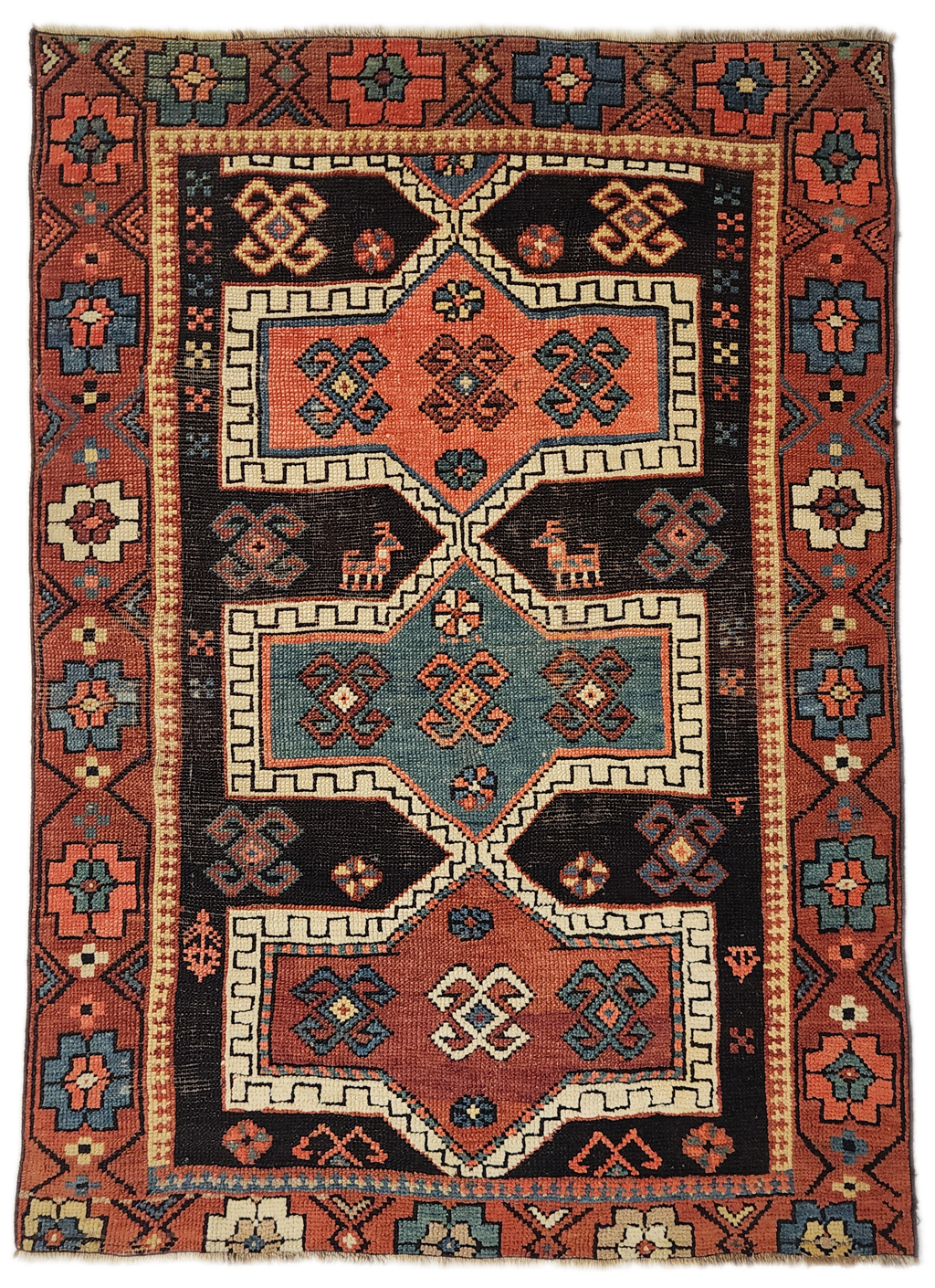 Antique Anatolian Small Rug | Hand-Knotted | TurkishRug