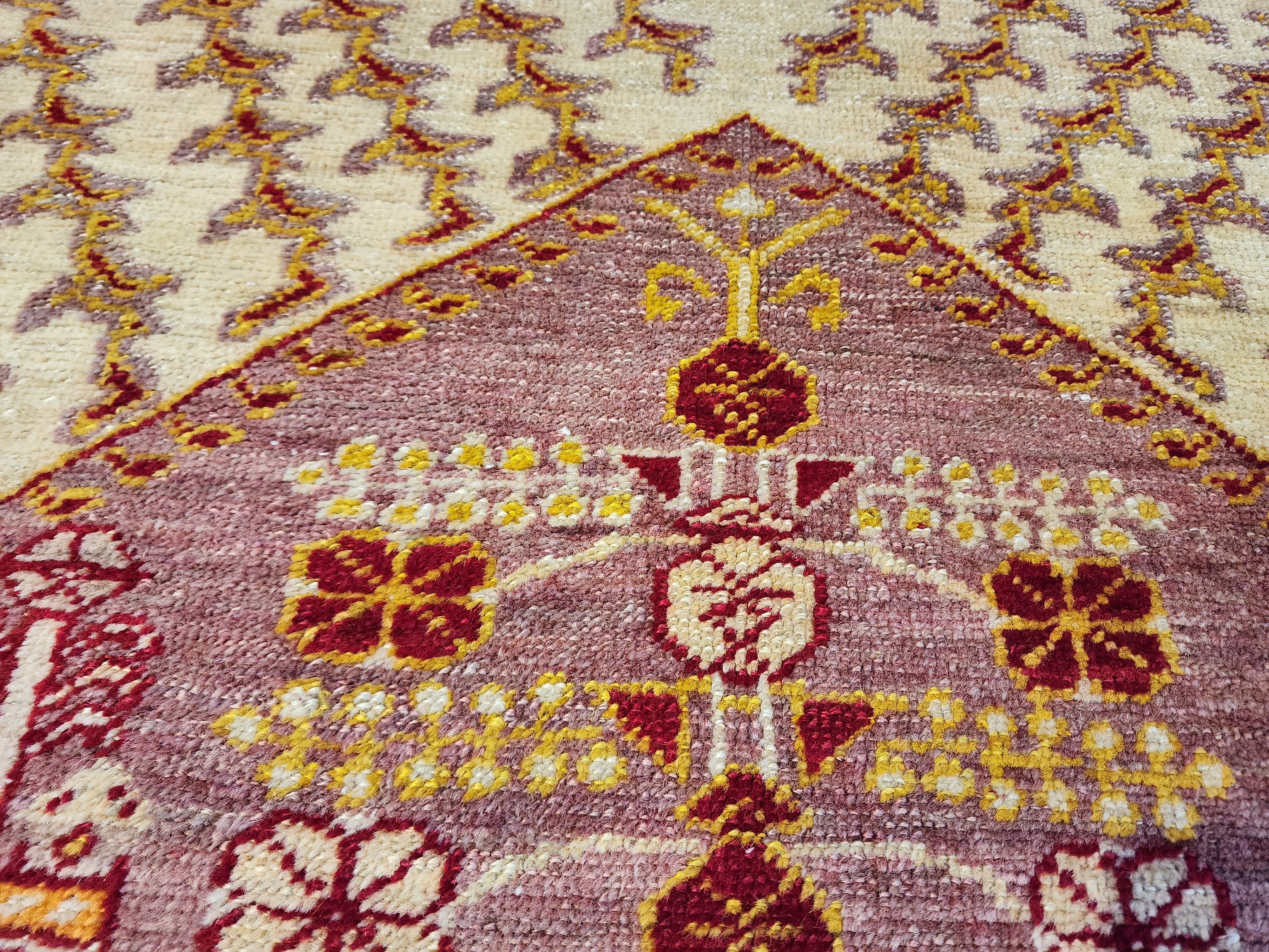 Kynna — Antique Kula Rug, Soft Color Turkish Rug, 4'3''x2'7''