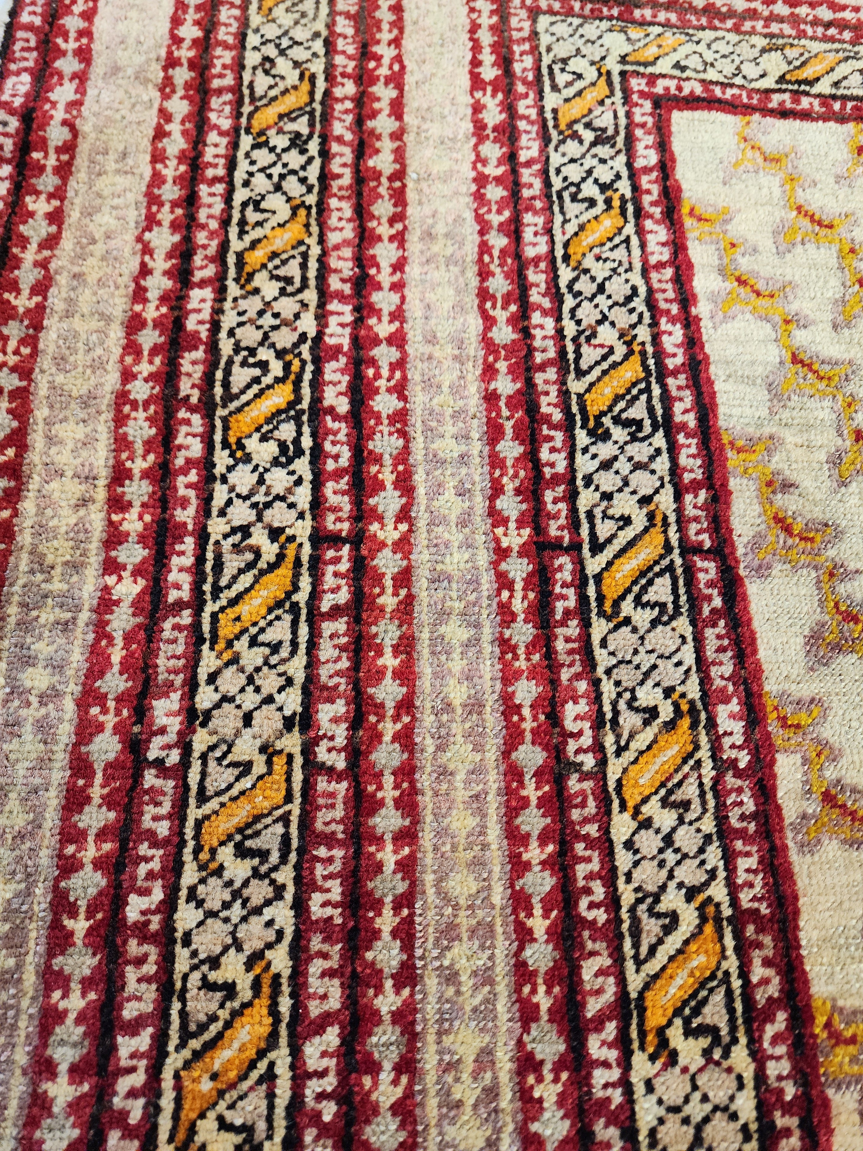 Kynna — Antique Kula Rug, Soft Color Turkish Rug, 4'3''x2'7''