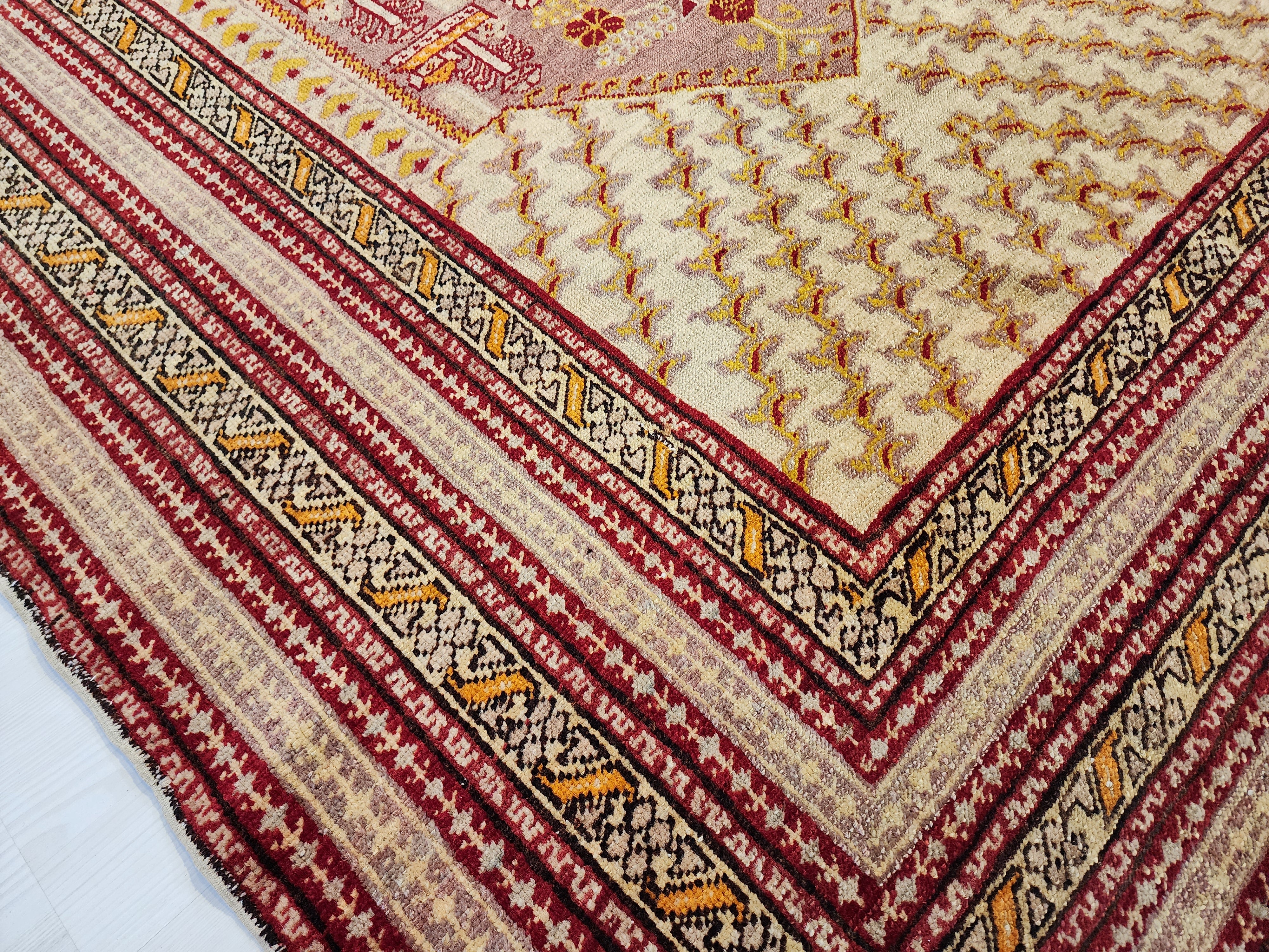 Kynna — Antique Kula Rug, Soft Color Turkish Rug, 4'3''x2'7''