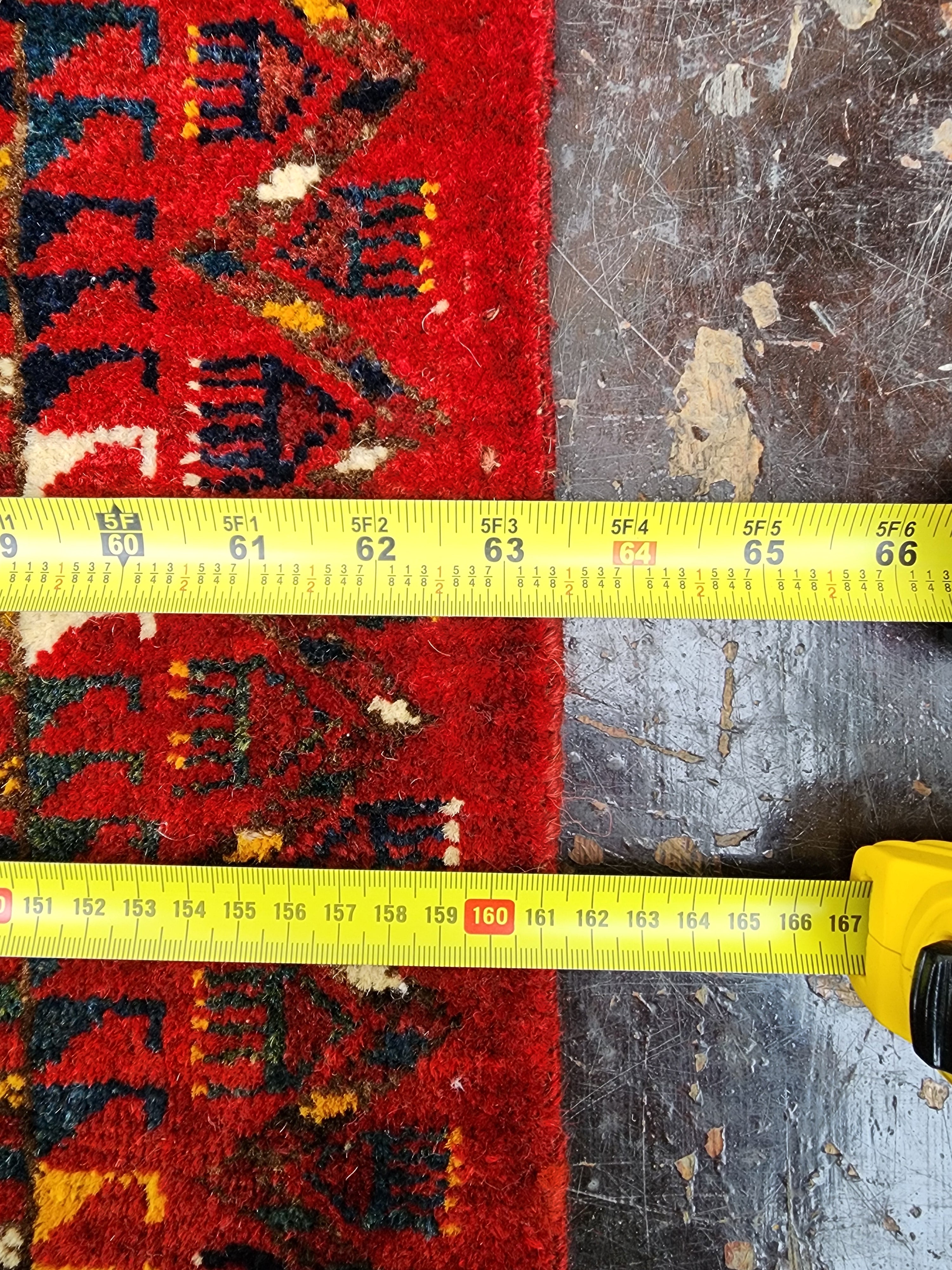 antique Turkish Wool Small Rug — styled view