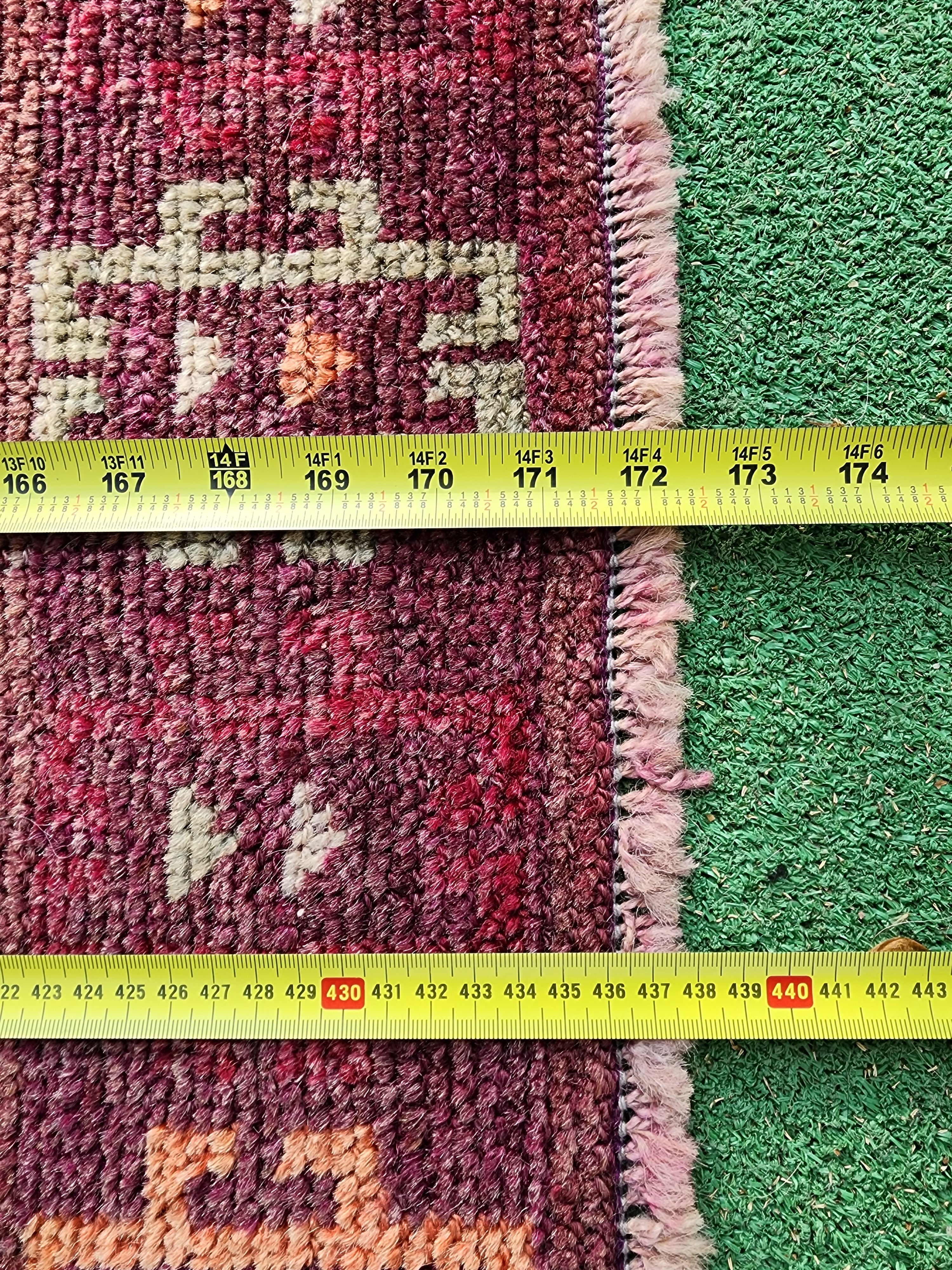 antique Tribal Wool Runner Rug — styled view
