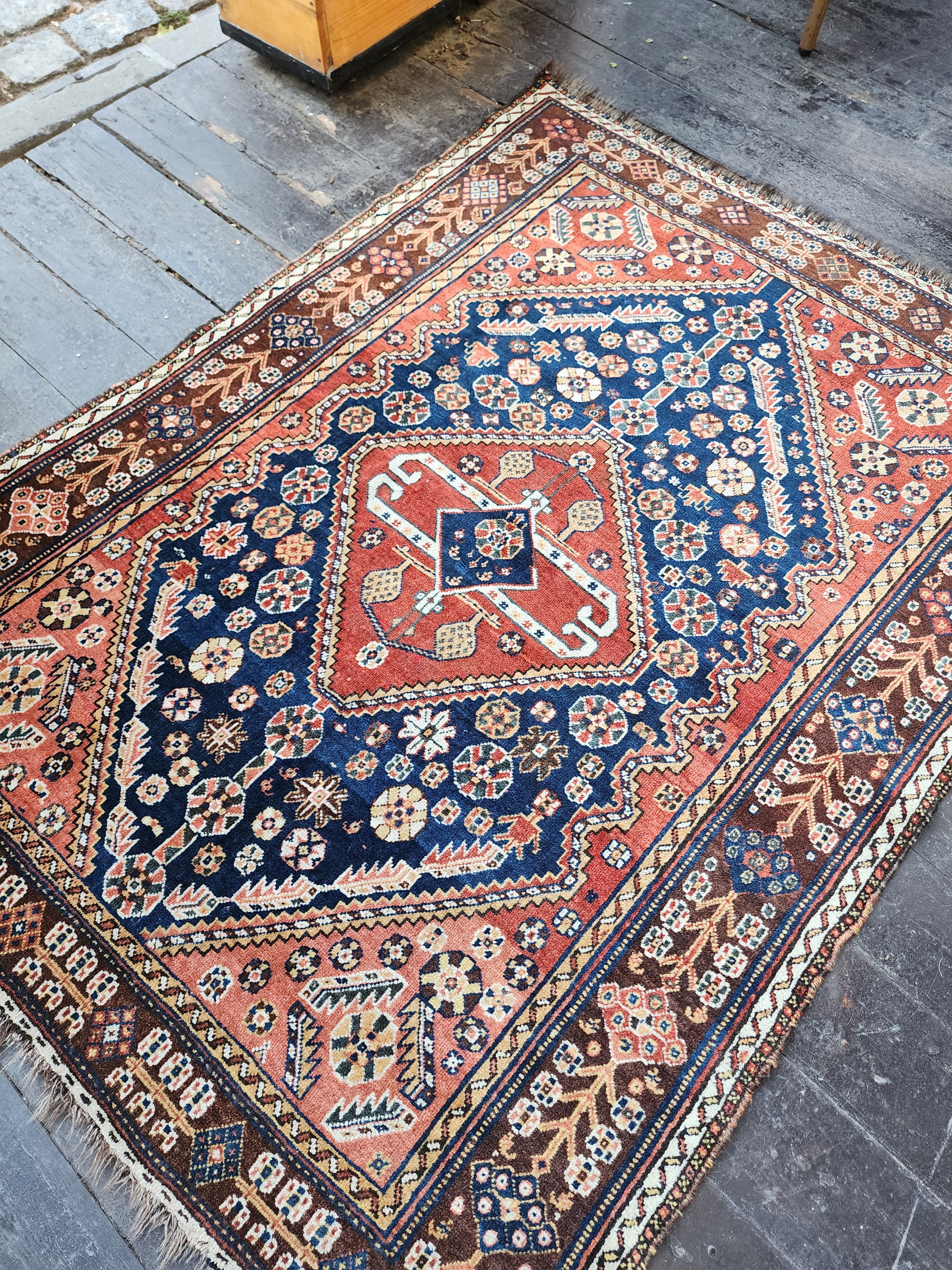 Vintage Persian Rug, Turkish Rug, Vintage Rug, Handspun Wool Rug, Nomadic Rug, Tribal Rug, Turkish Carpet, Home Decor, Home Living, Rug, 4x6