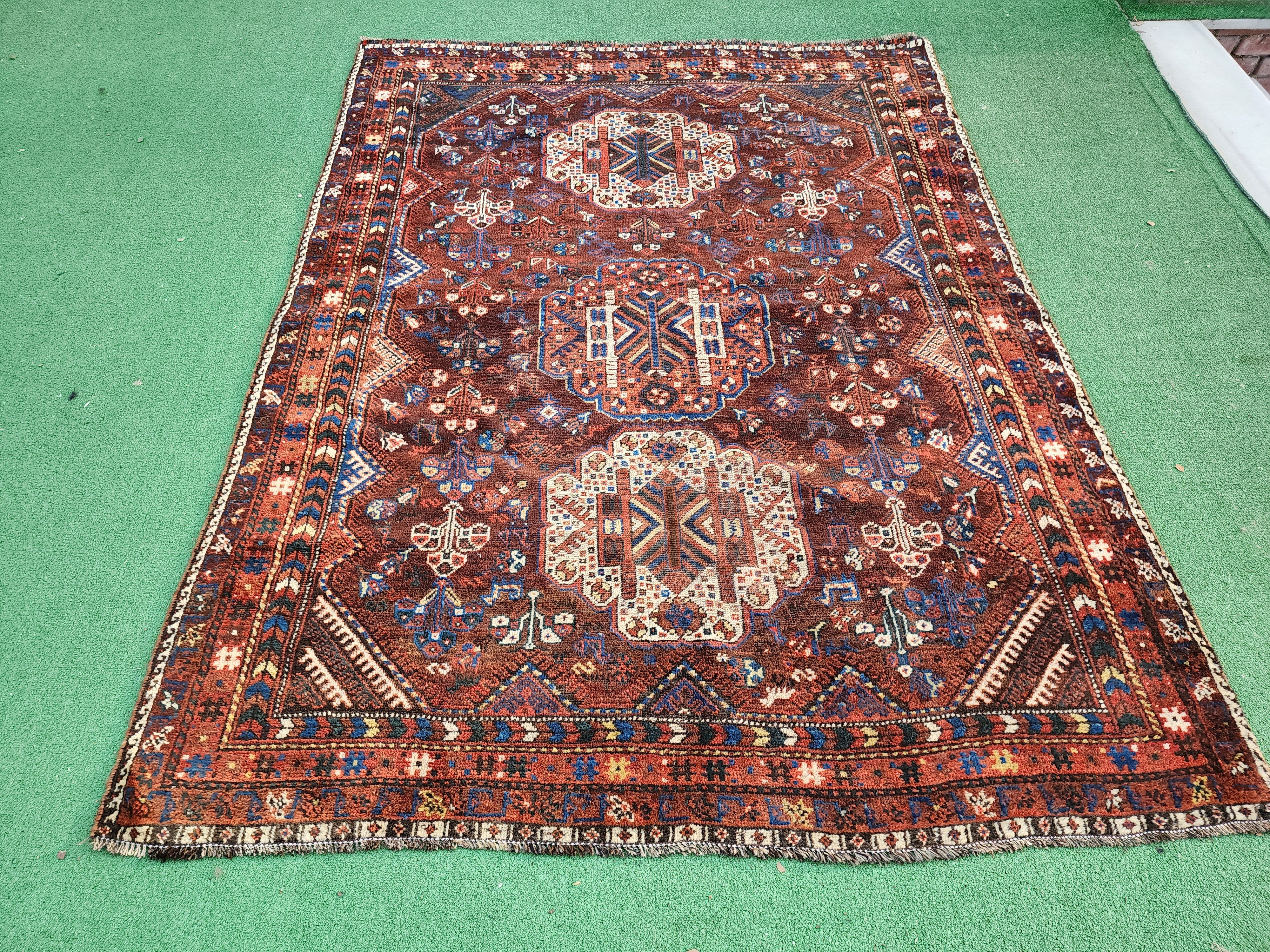 Antique Persian Shiraz Rug  5'1'' x 6'10''