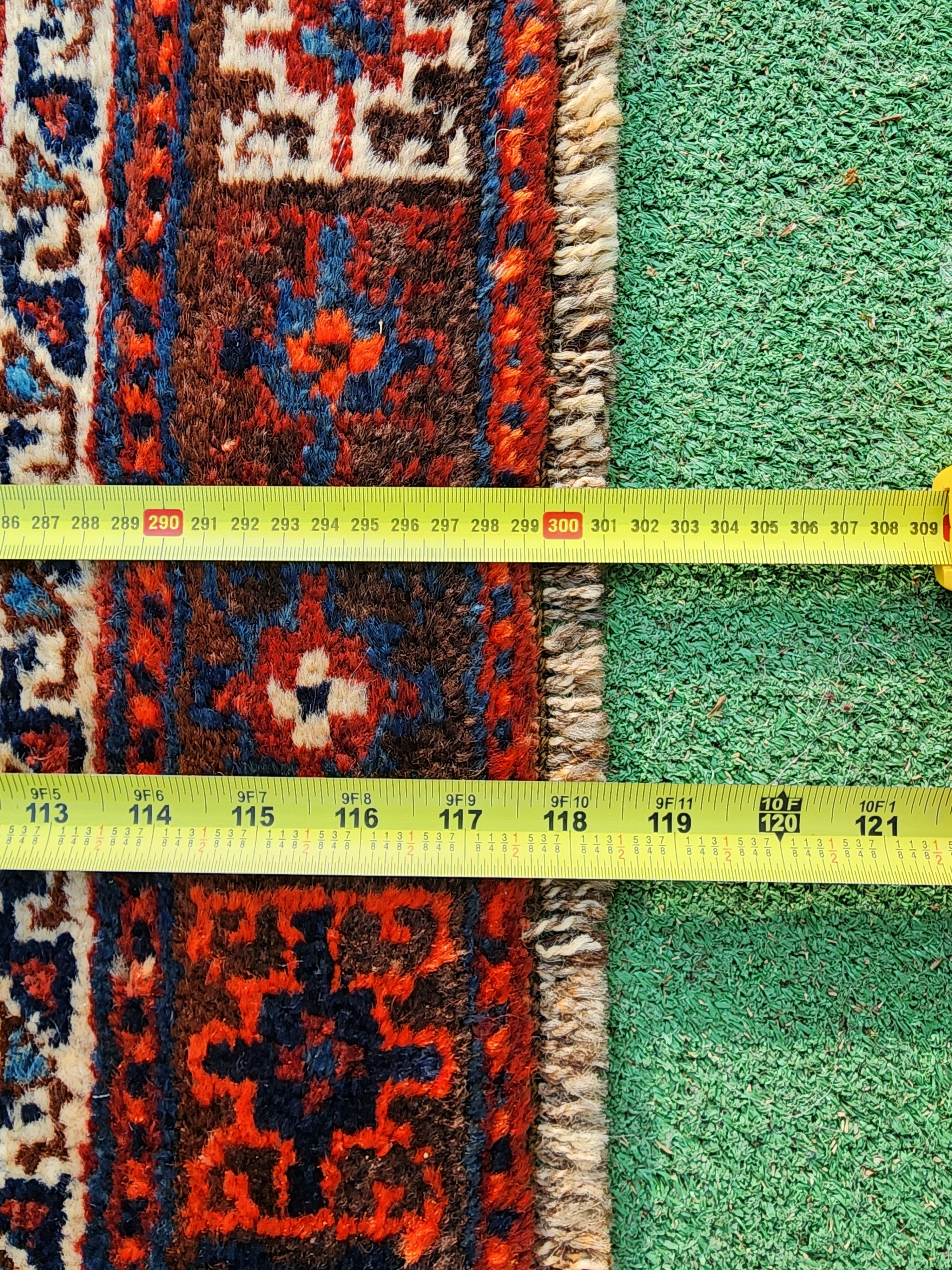 antique Persian Wool Large Area Rug — styled view
