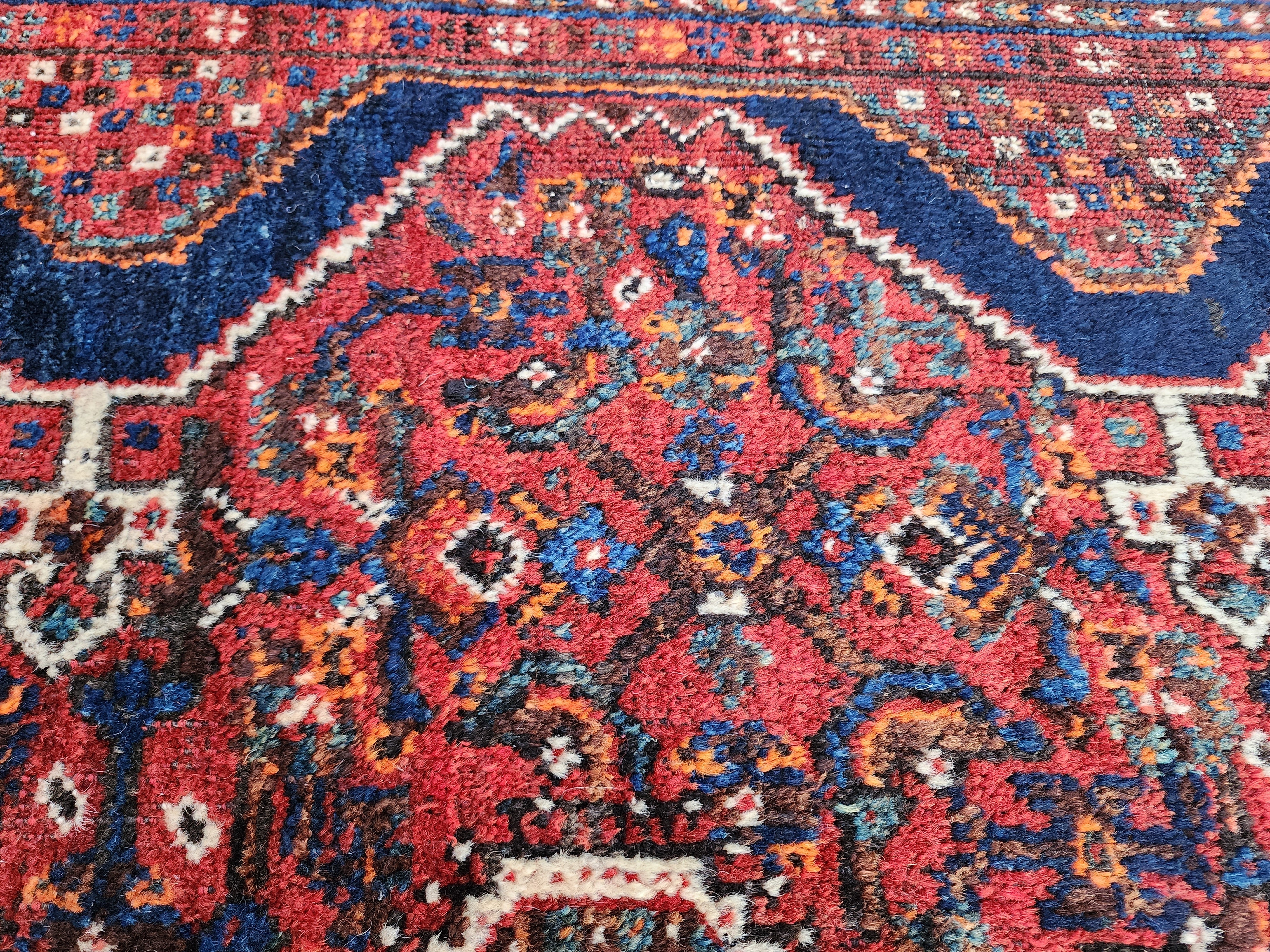 antique Anatolian Wool Large Area Rug — styled view