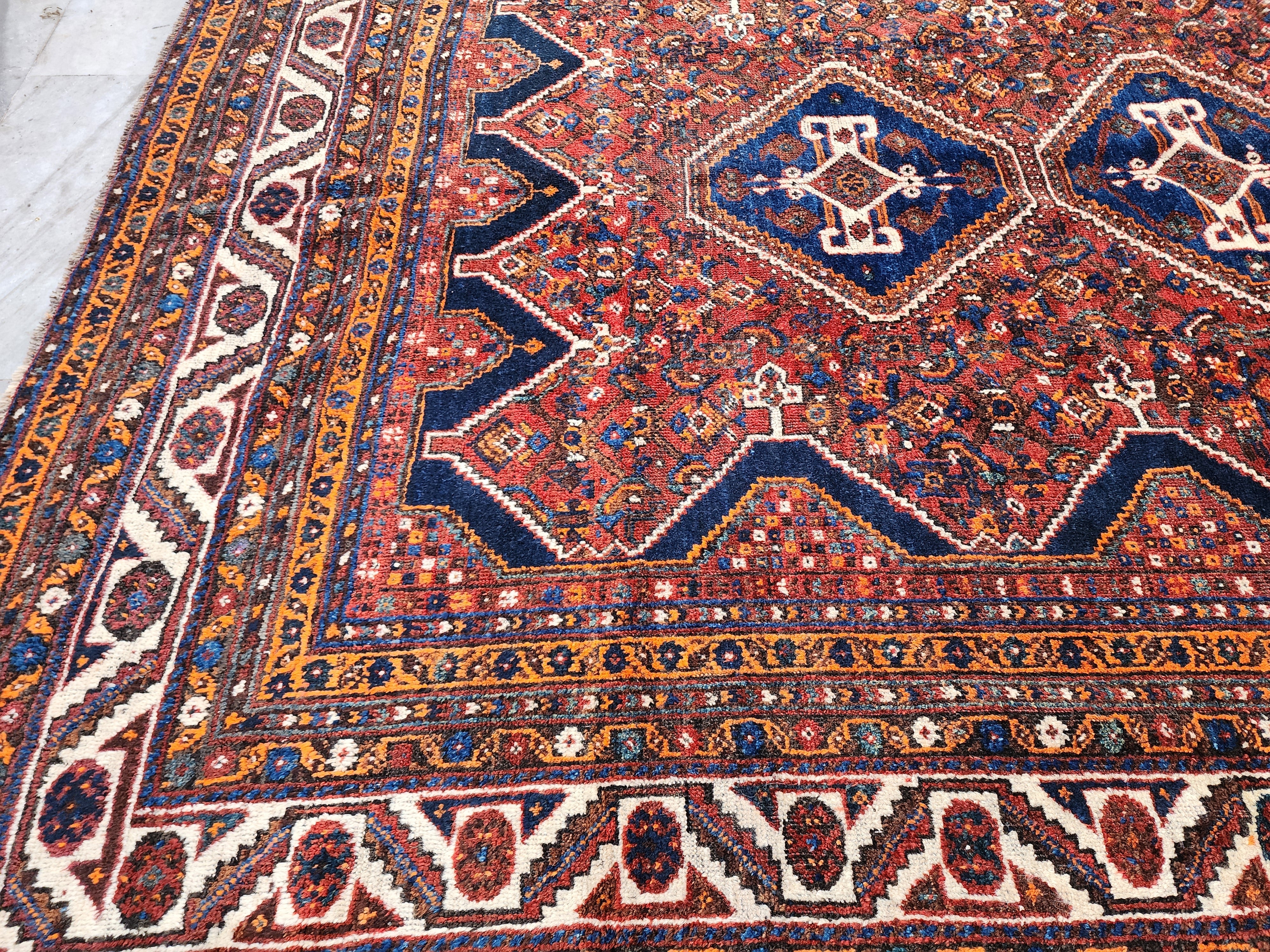 antique Anatolian Wool Large Area Rug — pile detail