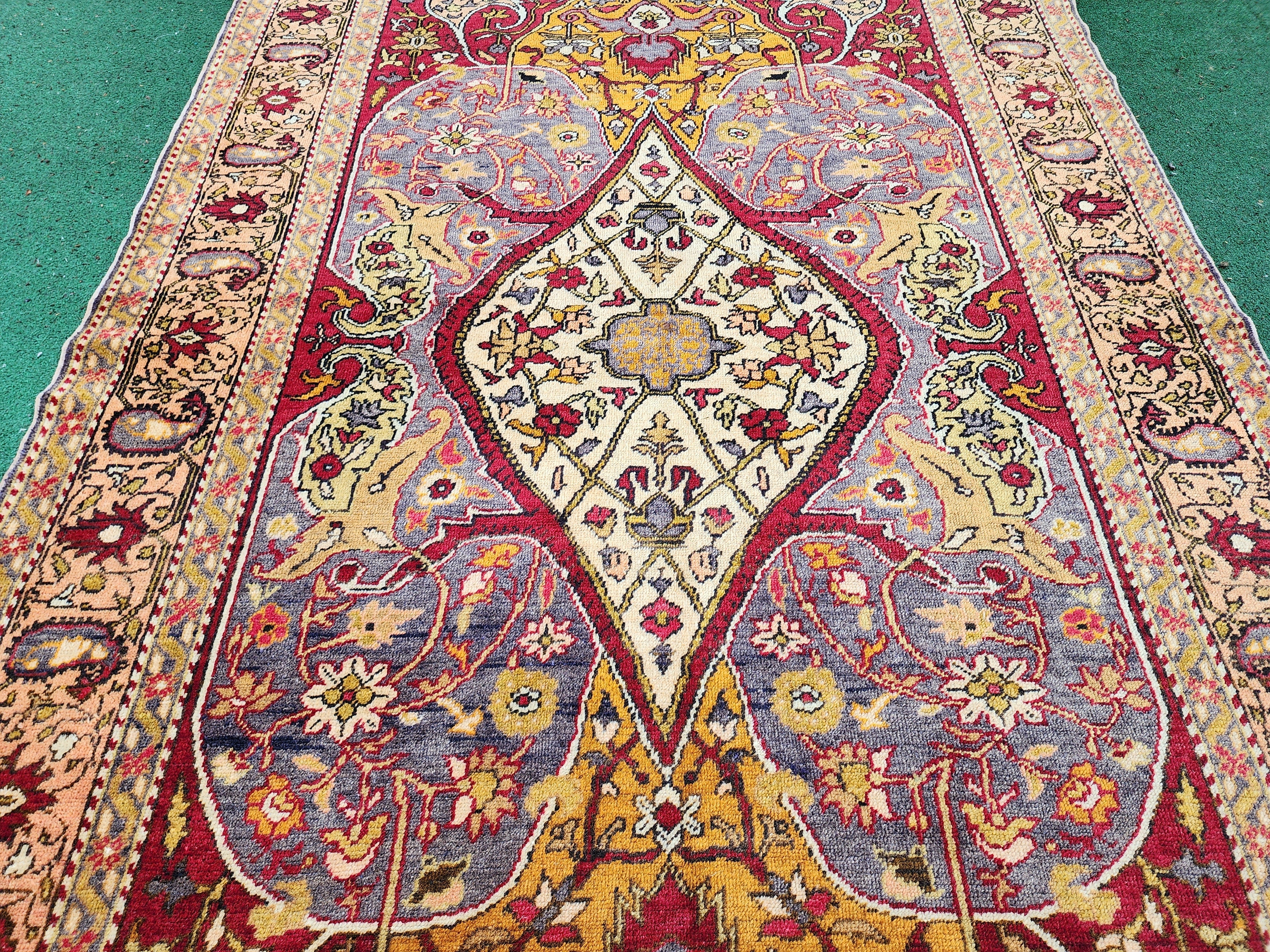 antique Anatolian Wool Large Area Rug — styled view