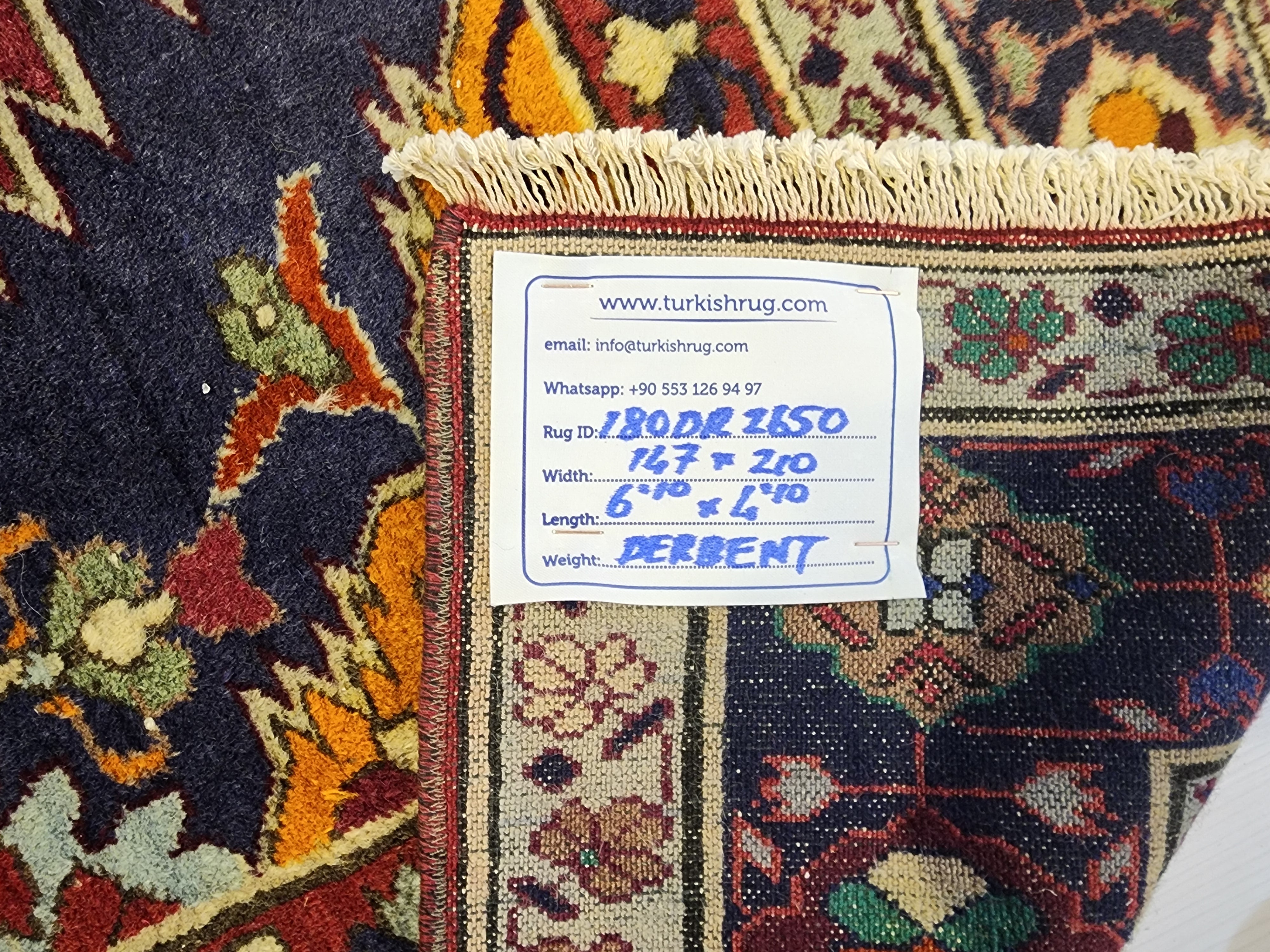 Vintage Caucasian Area Rug 6'10'' x 4'10'' Vintage Turkish Tribal Natural Wool Rug, Recycled Oriental Design Rustic Bohemian Floor Rug