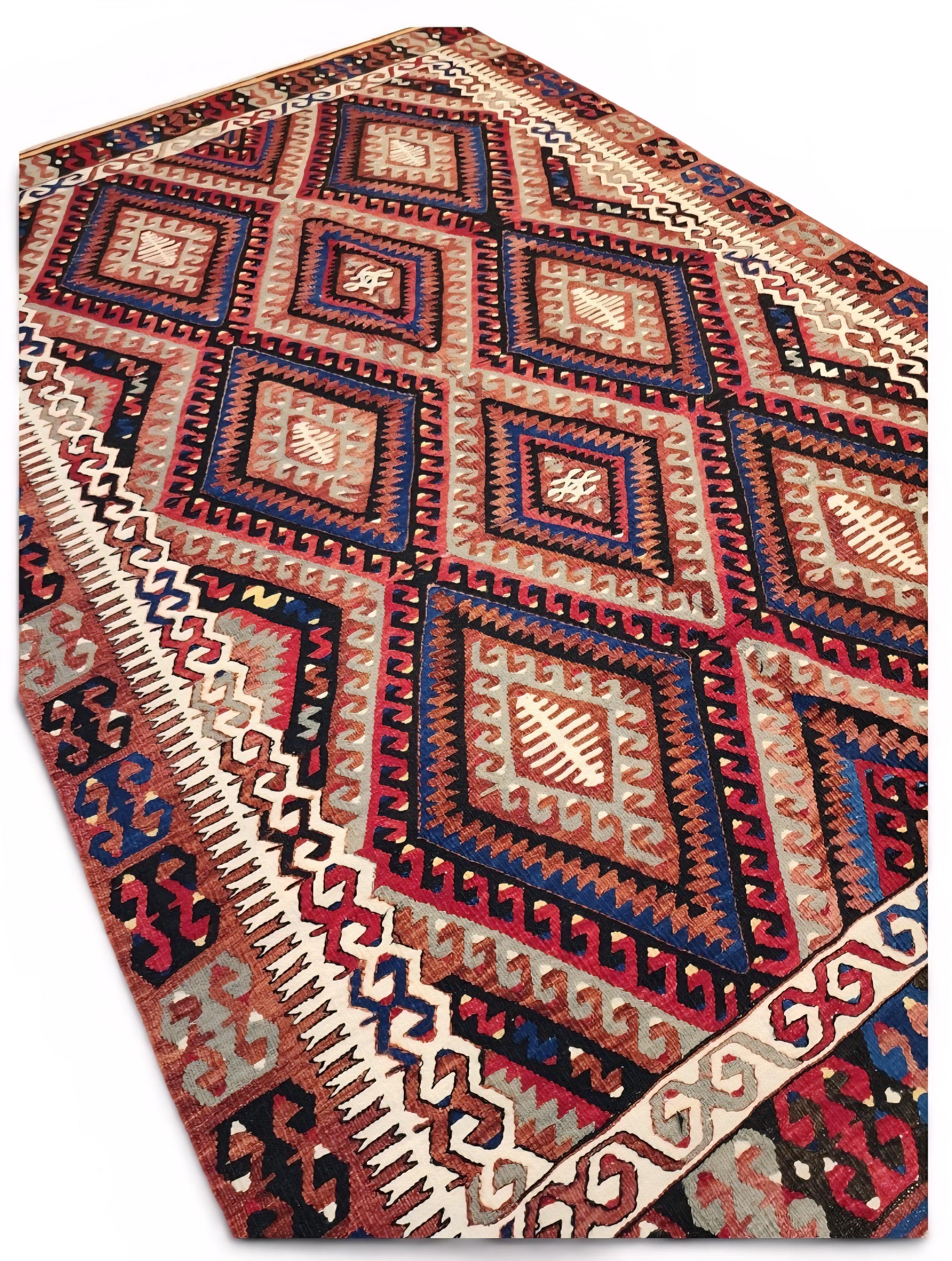 Antique Sivas Wool Large Area Rug | Hand-Knotted | TurkishRug