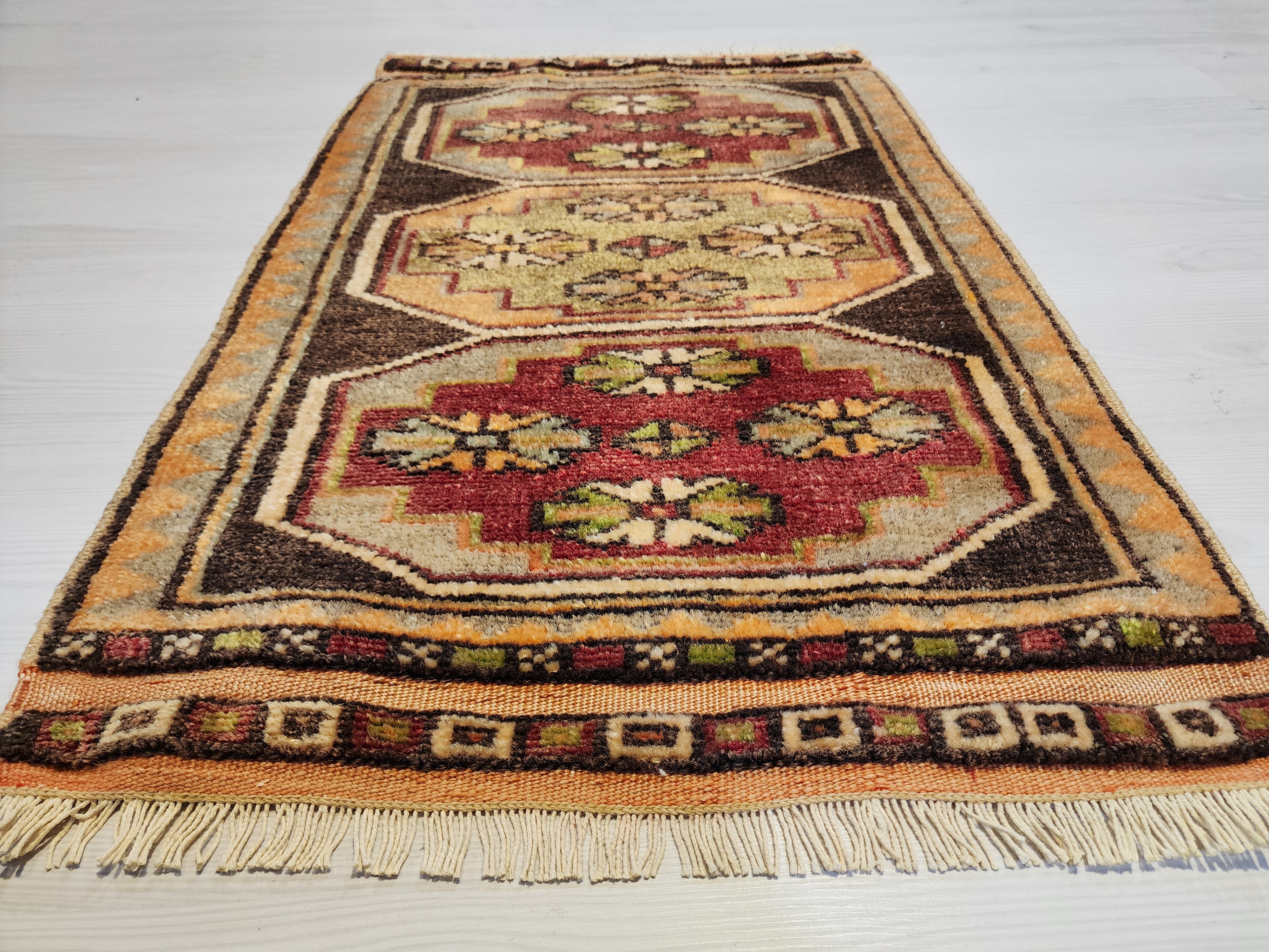 Antique Anatolian Small Rug | Hand-Knotted | TurkishRug