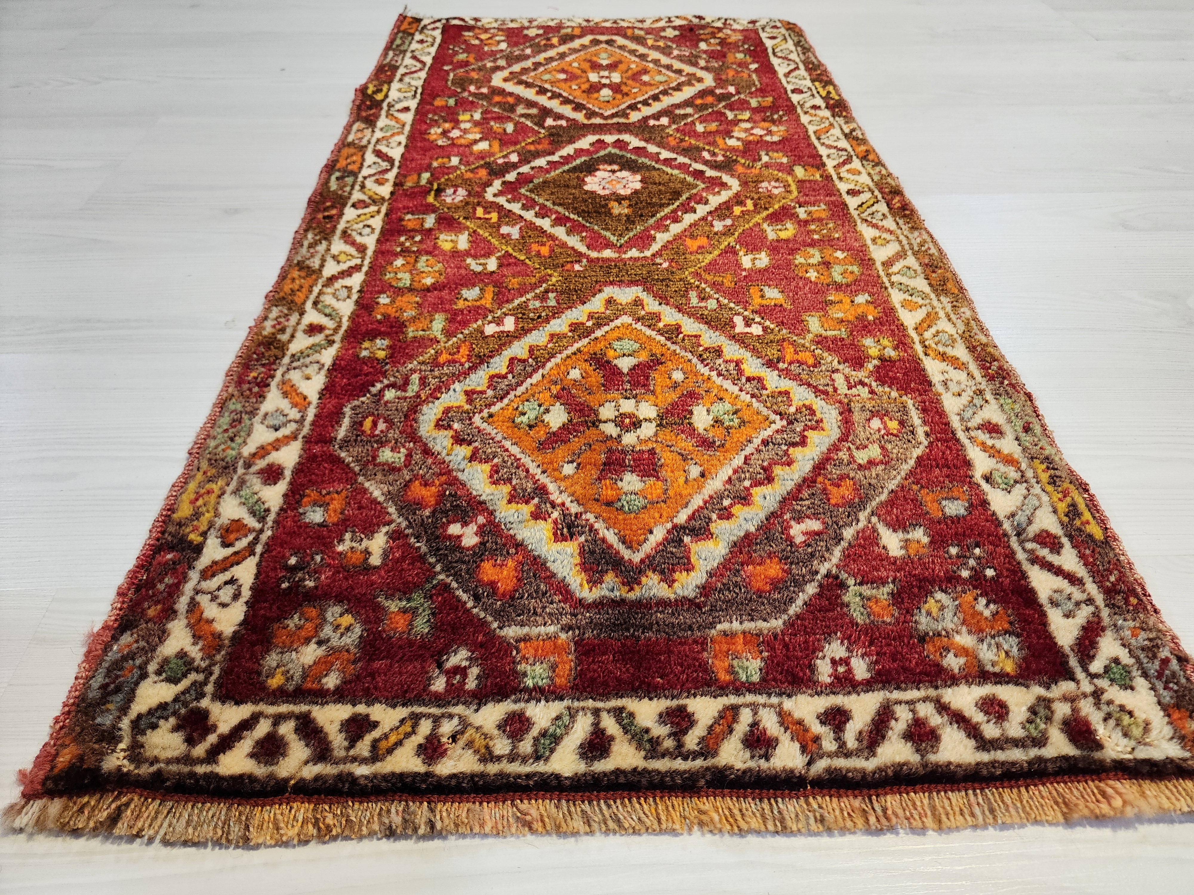 Antique Anatolian Small Rug | Hand-Knotted | TurkishRug