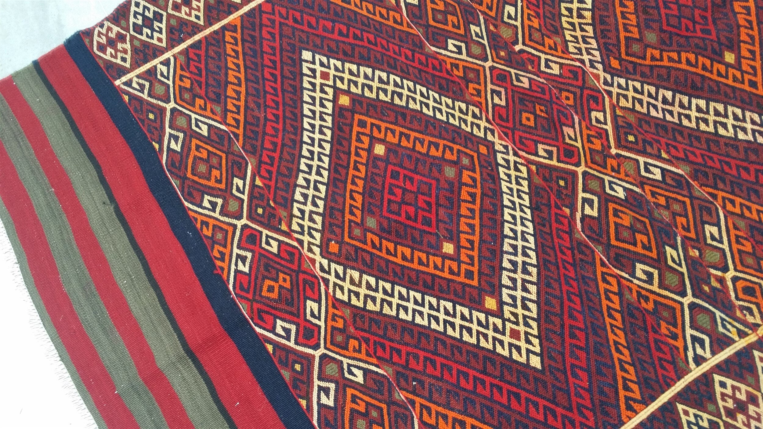Vintage Decor Persian Area Kilim Living Room 6'0"x4'2"