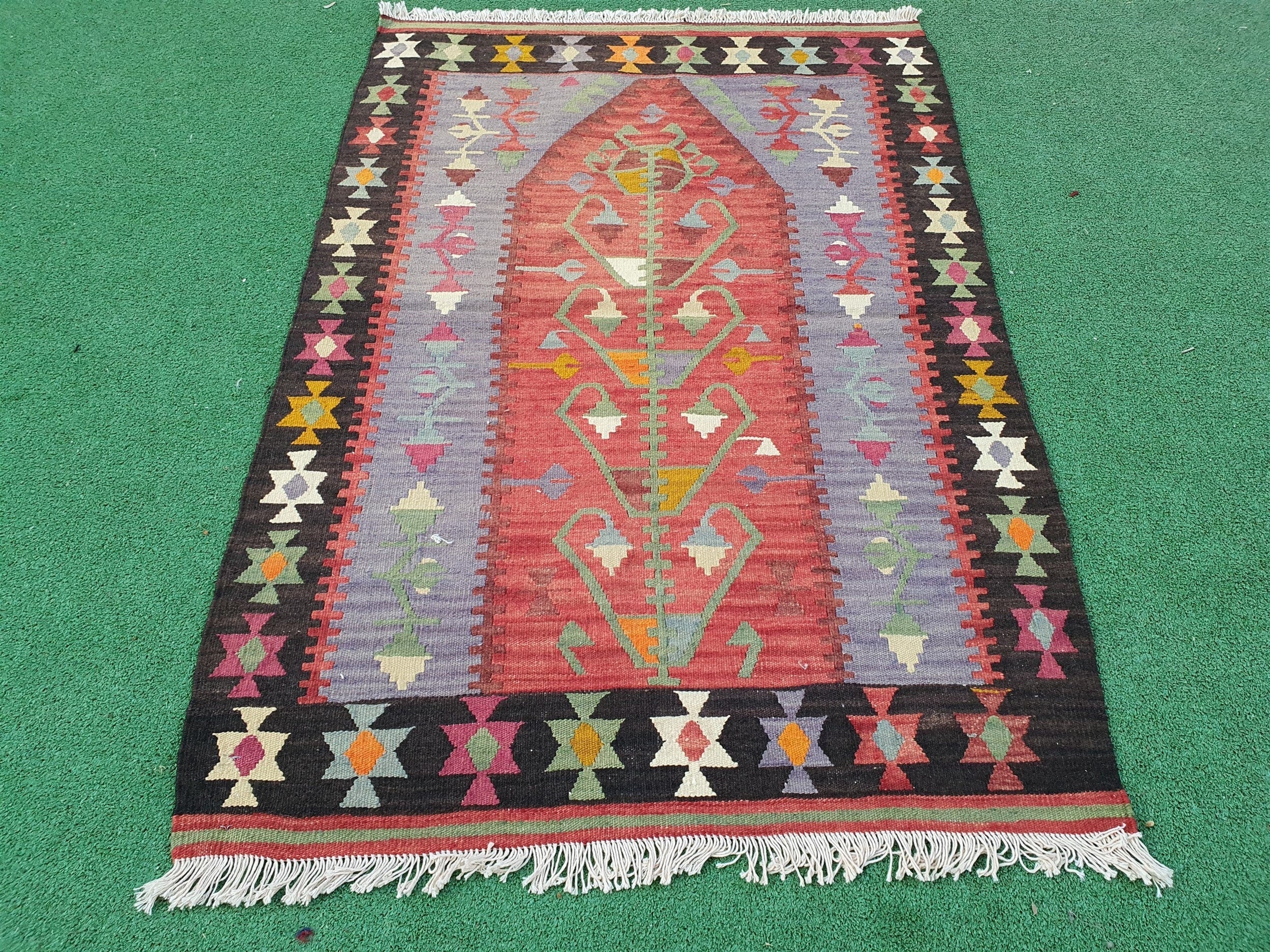 Domnika — Vintage Oushak Wool Small Rug