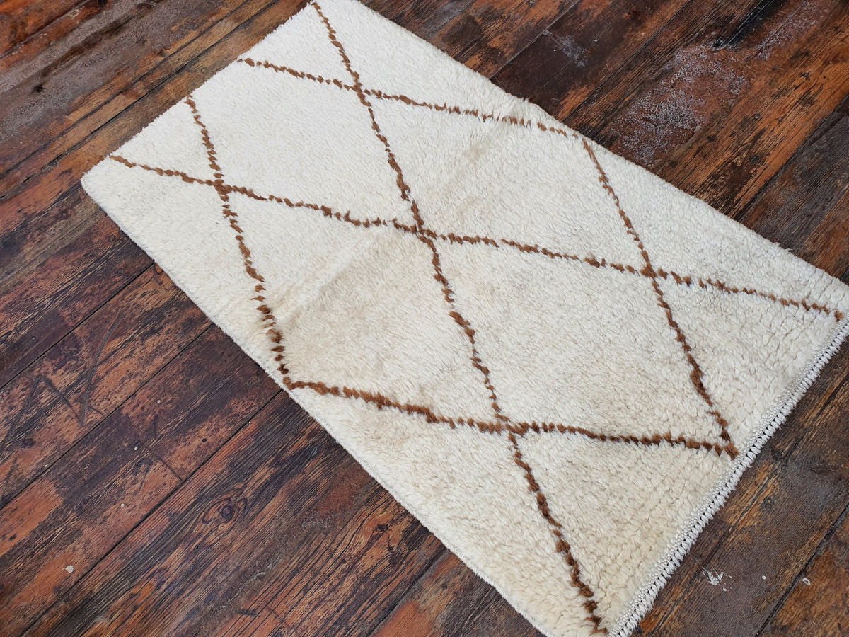 vintage Anatolian Wool Small Rug — detail texture