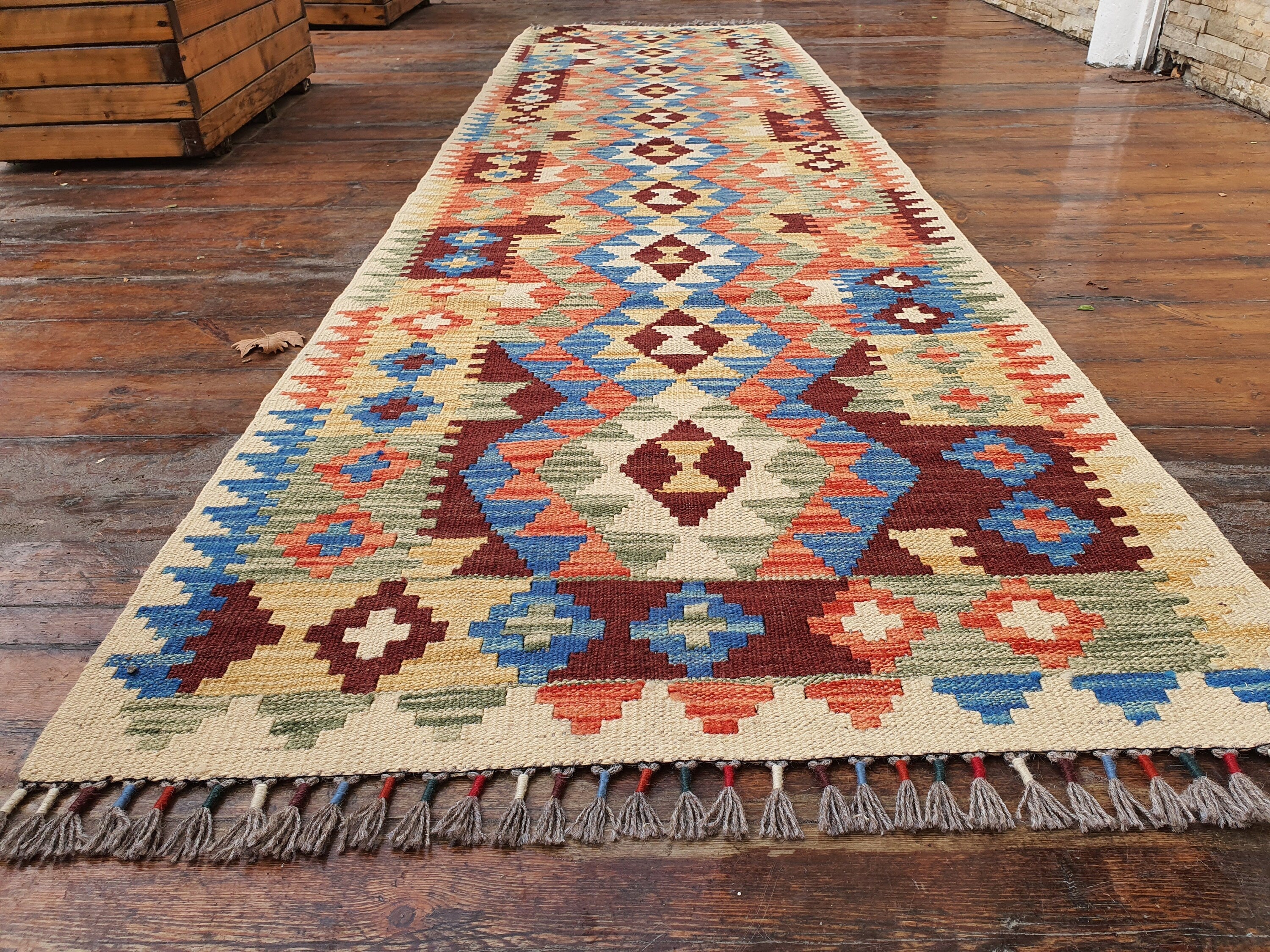 Pinikir — Vintage Afghan Wool Runner Rug