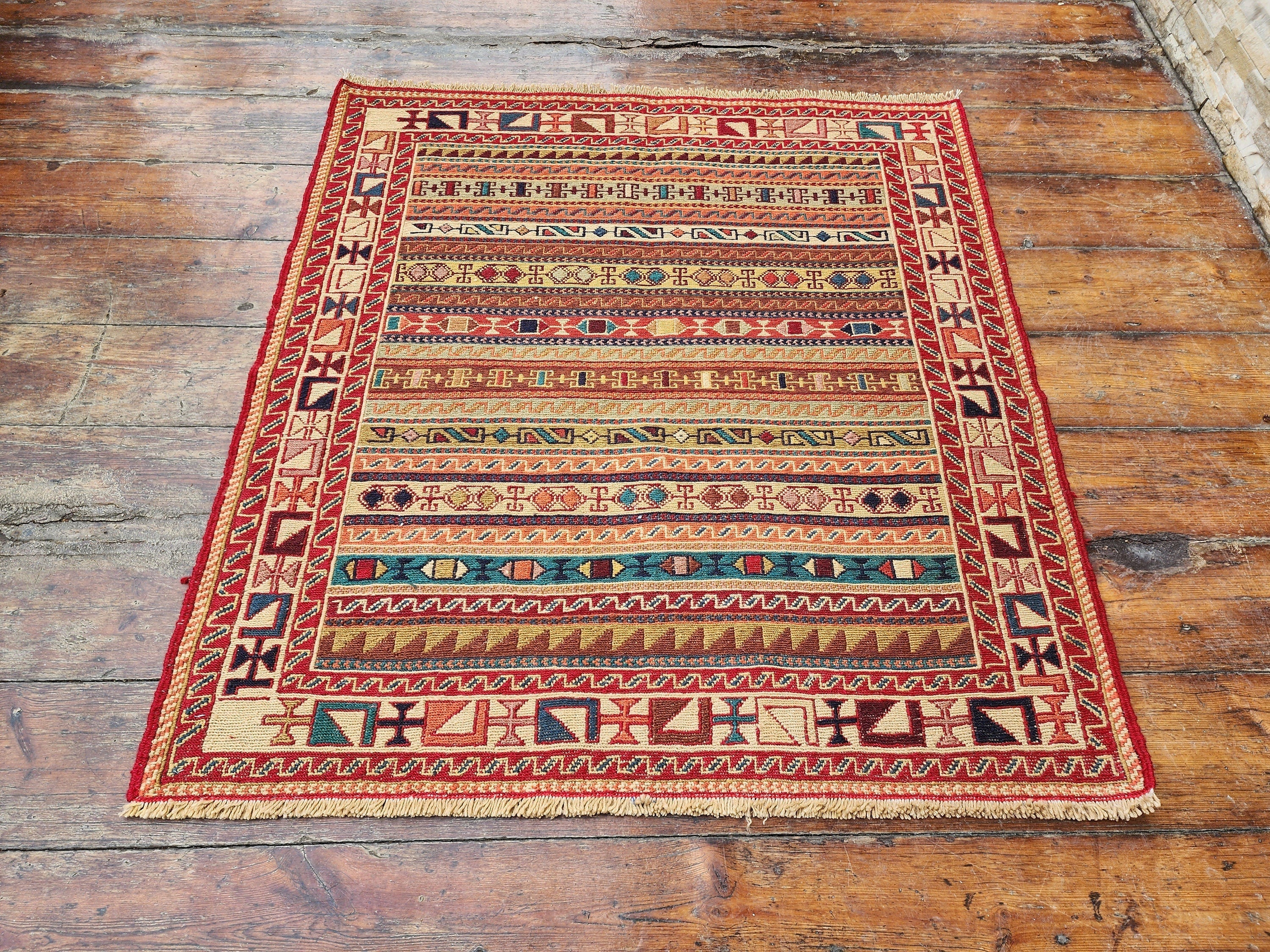 Orsedice — Vintage Soumak Wool Small Rug