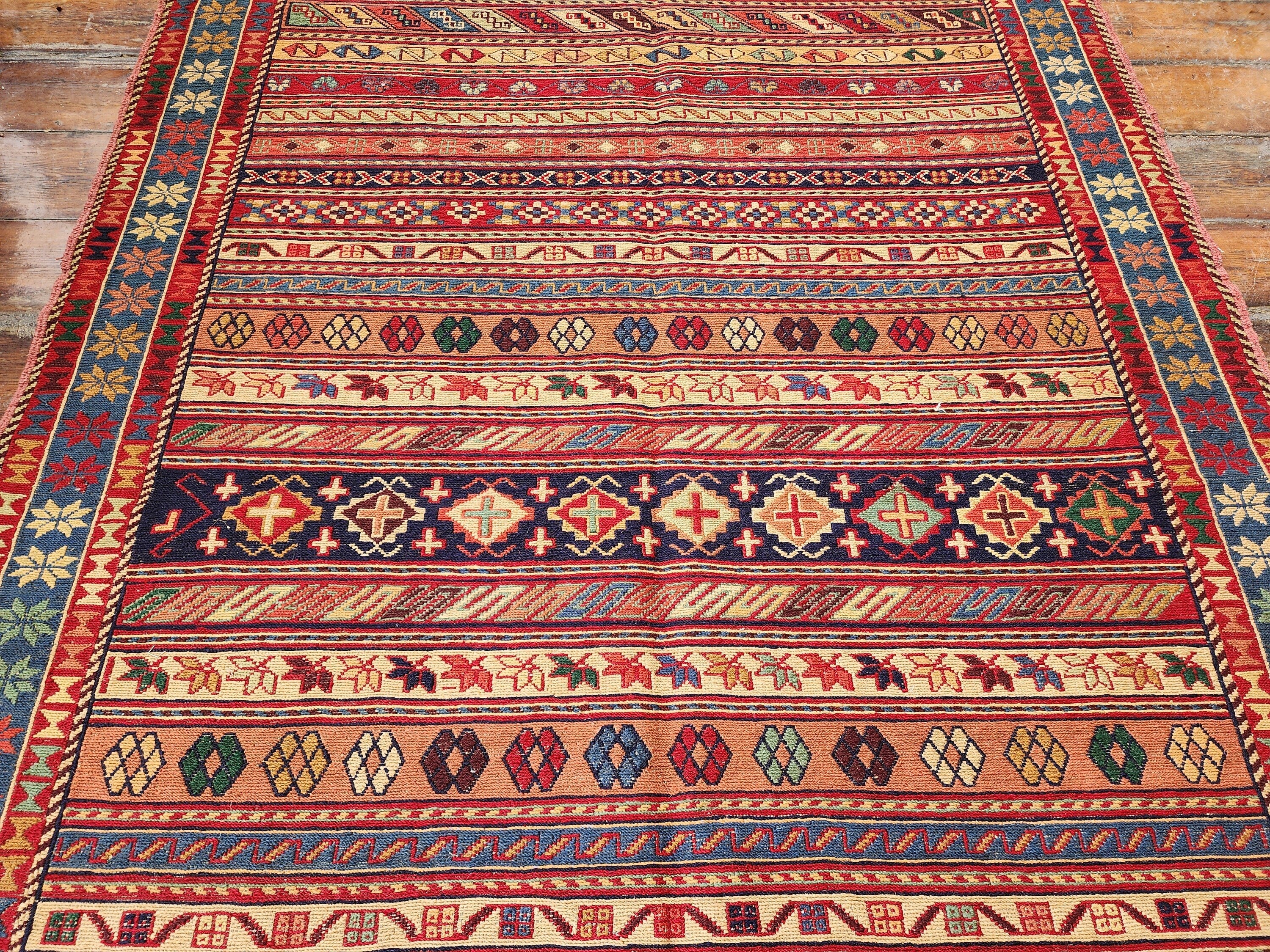 Helle — Vintage Soumak Wool Runner Rug