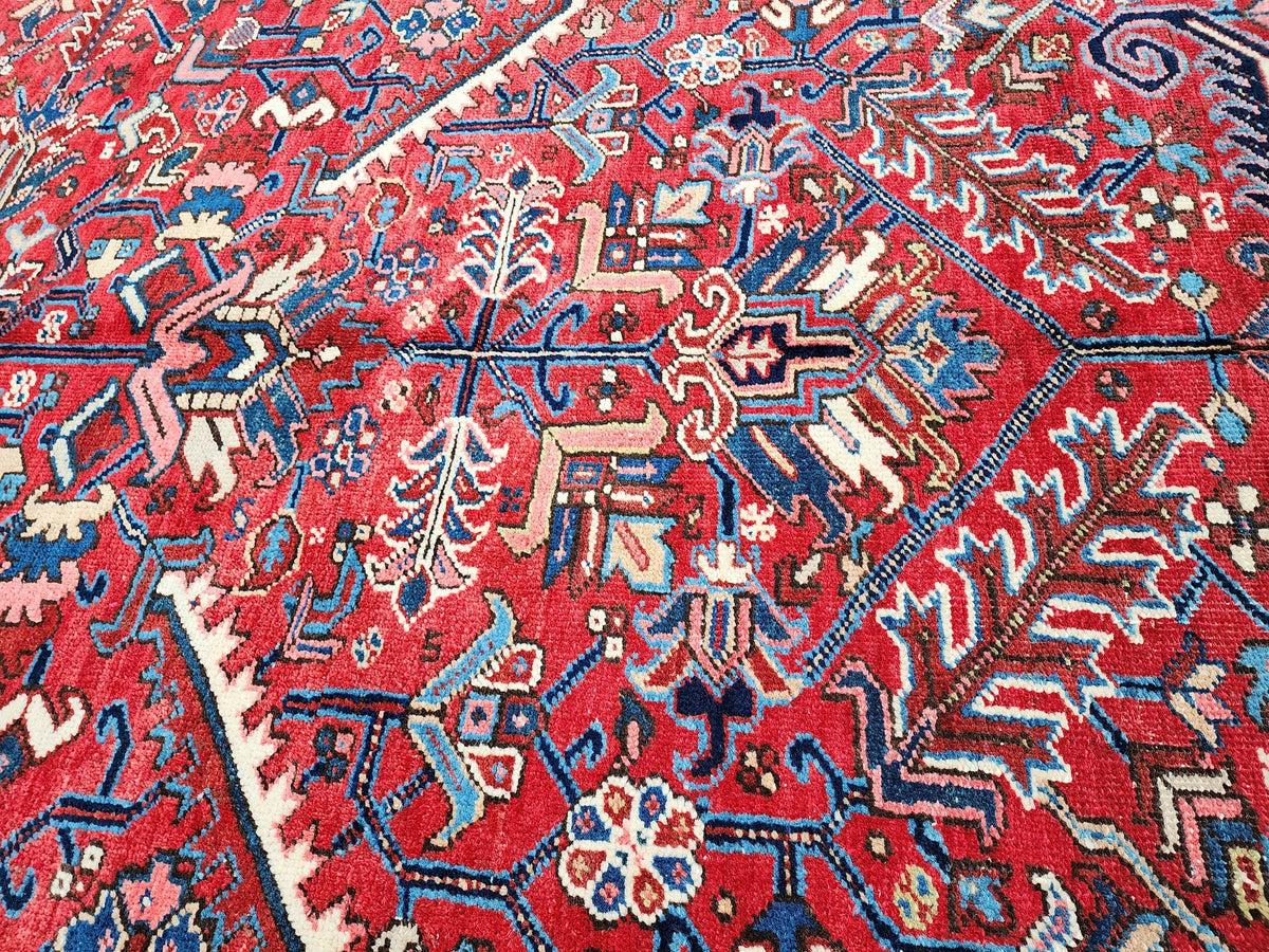 vintage Persian Wool Large Area Rug — in setting