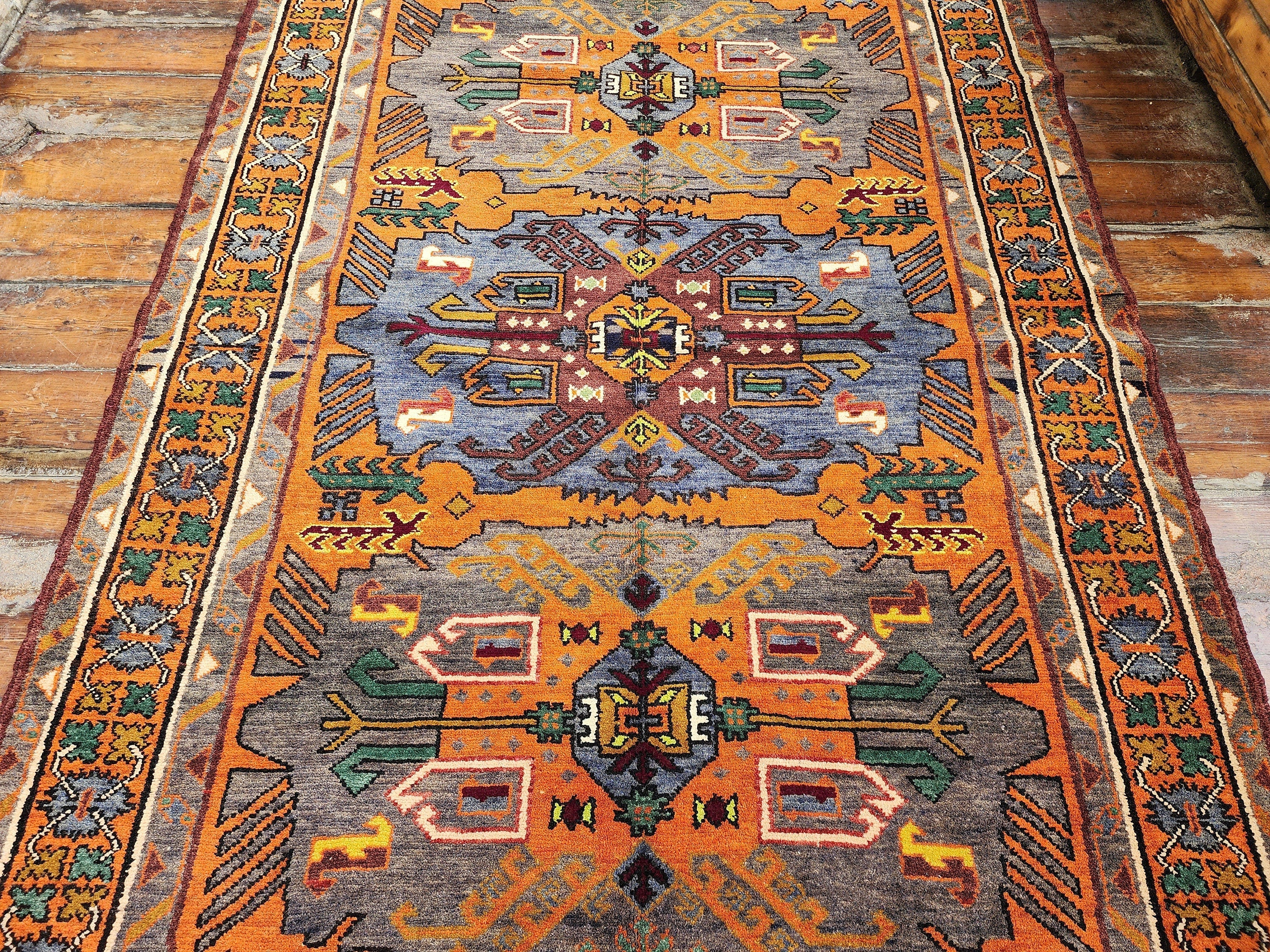 vintage Anatolian Wool Small Rug — in setting