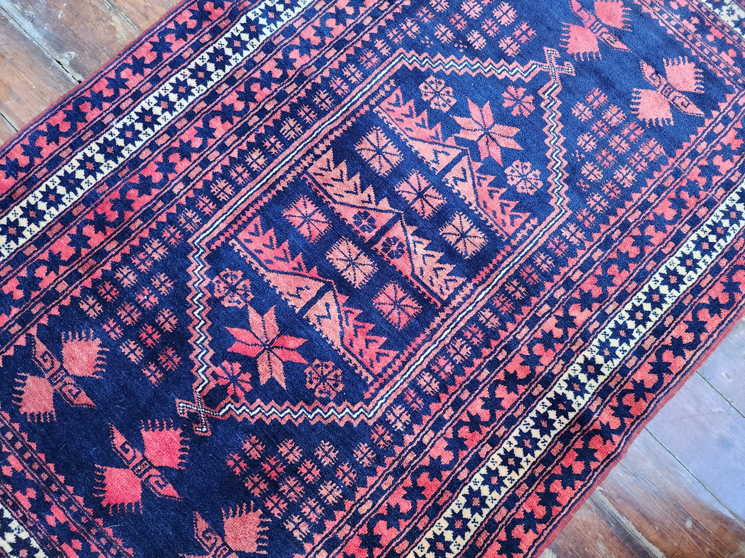 vintage Anatolian Wool Small Rug — in setting