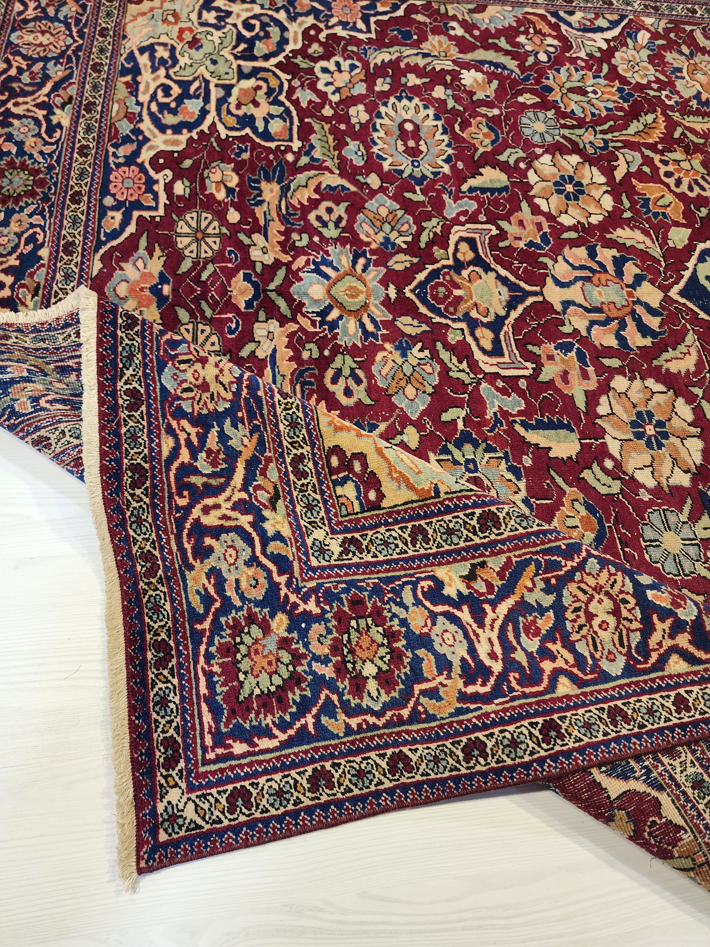 Red Turkish Large Area Rug, 6'6''x9'7''