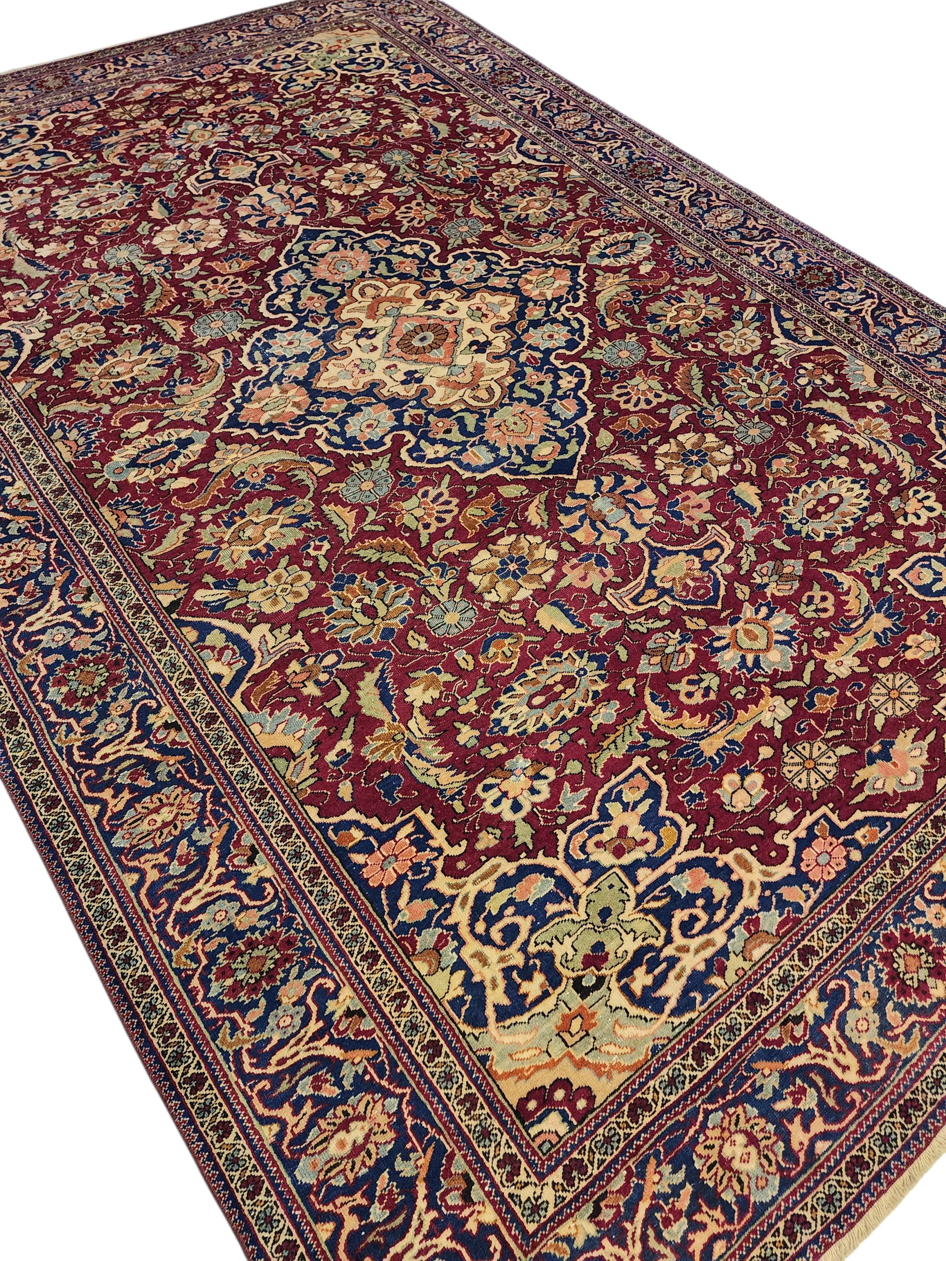 Red Turkish Large Area Rug, 6'6''x9'7''