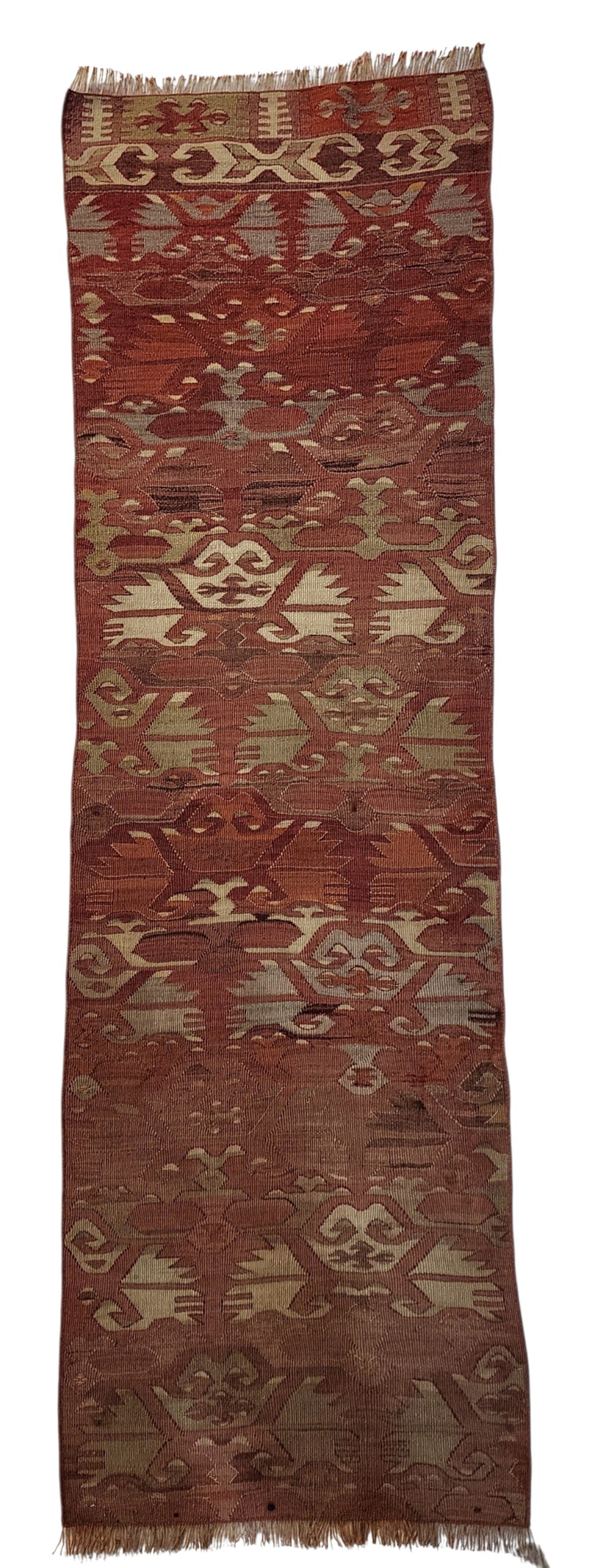 Aristoniki — Authentic Vintage Afyon Kilim Runner – Handwoven Wool Tribal Anatolian Flatweave (53cm x 170cm)