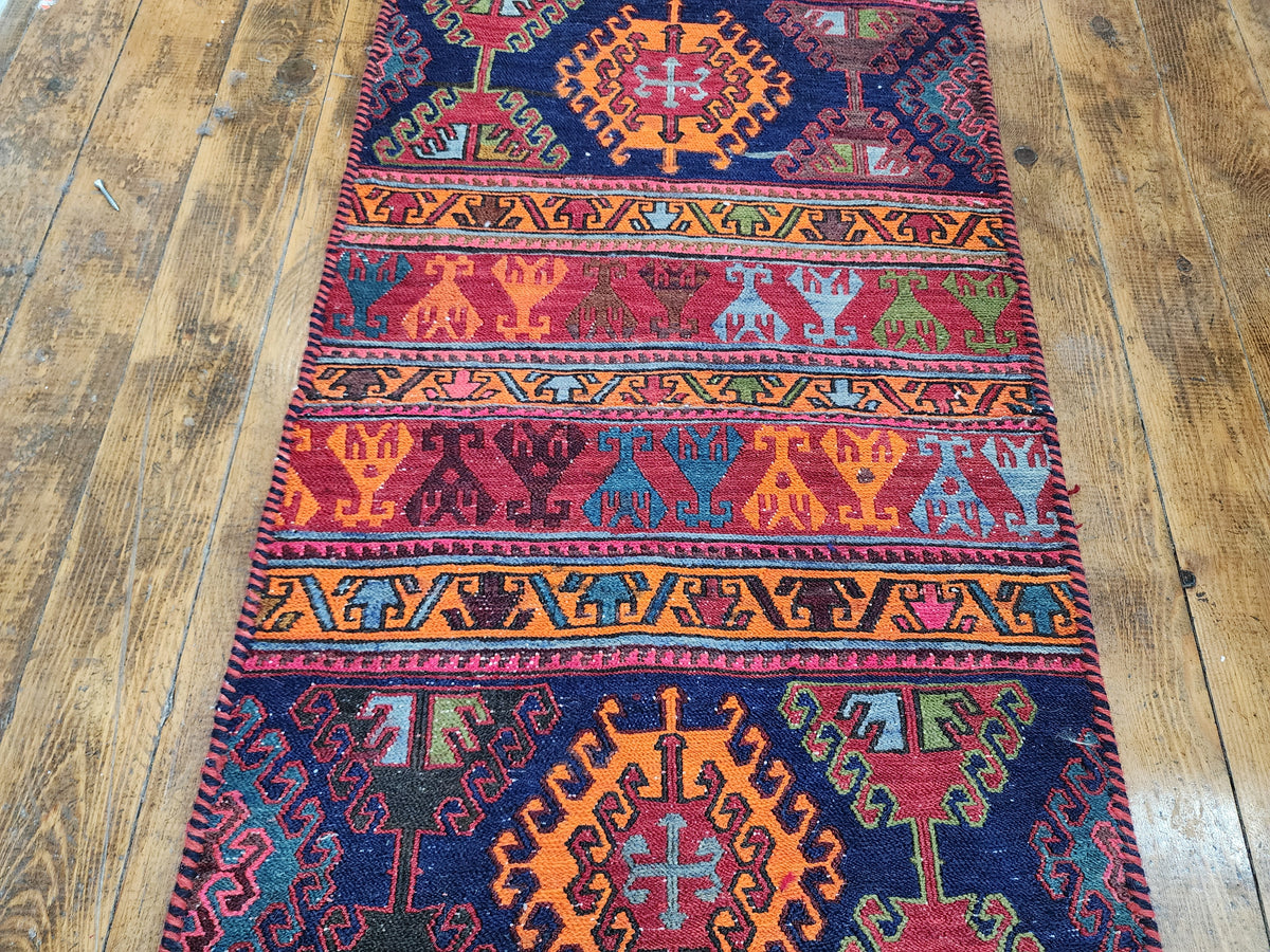 Sarummae — Handmade Vintage Wool Tribal Runner Rug — photo 8