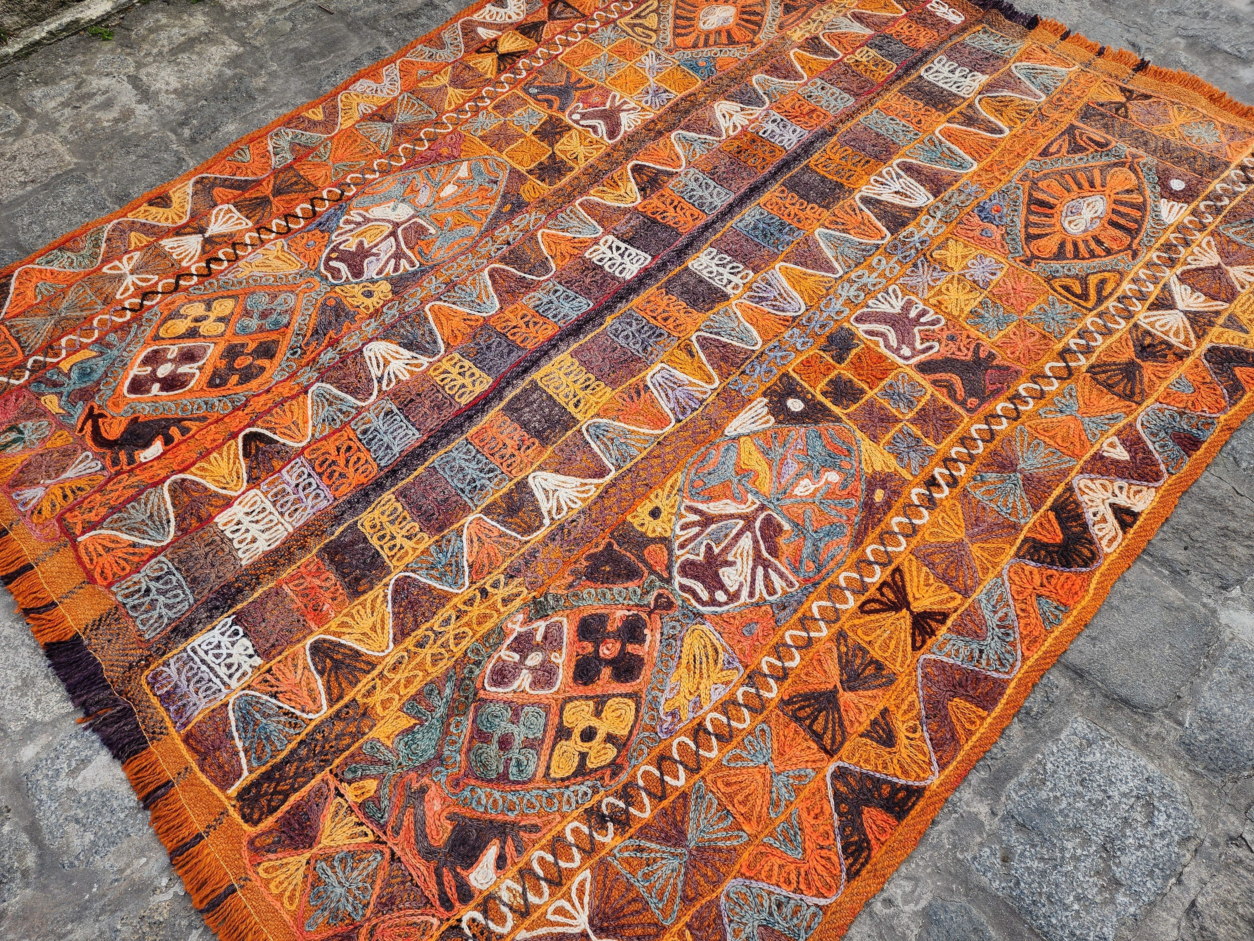 vintage Kilim Area Rug — in setting