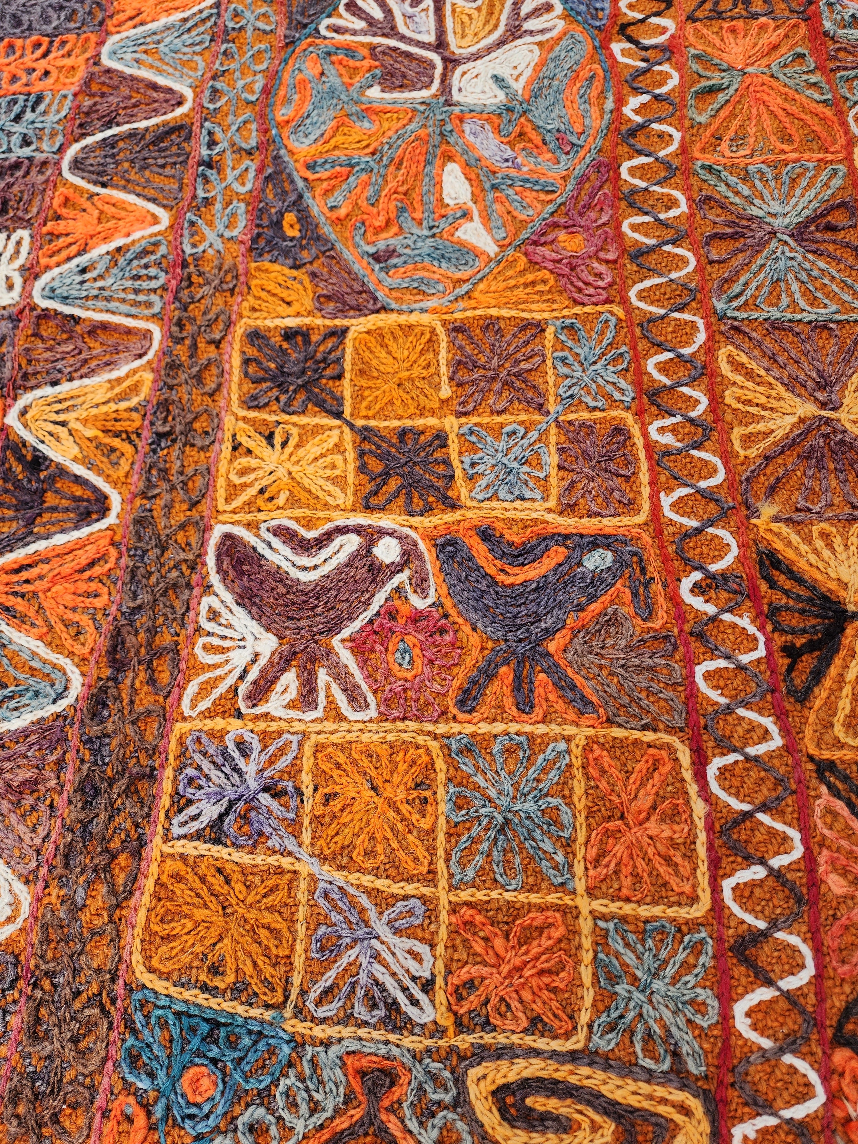 vintage Kilim Area Rug — pile detail