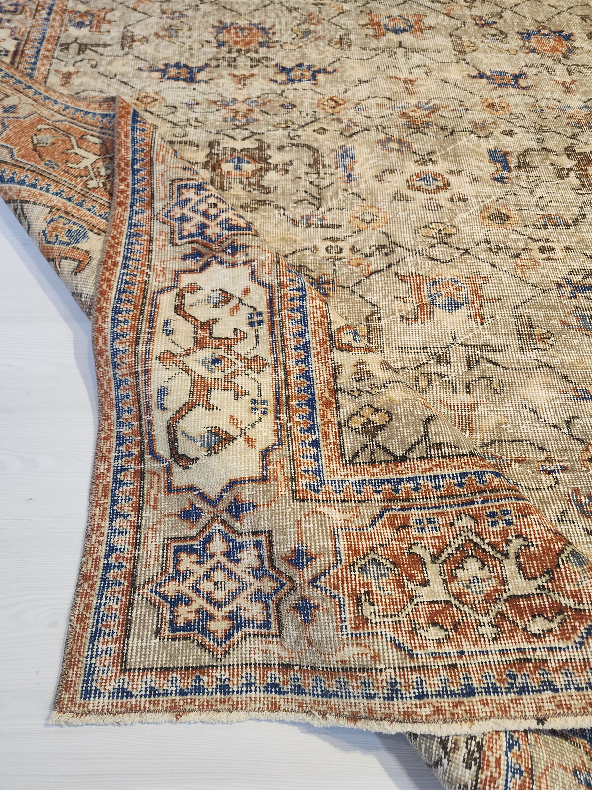 Alkmene — Vintage Oushak Wool Large Area Rug