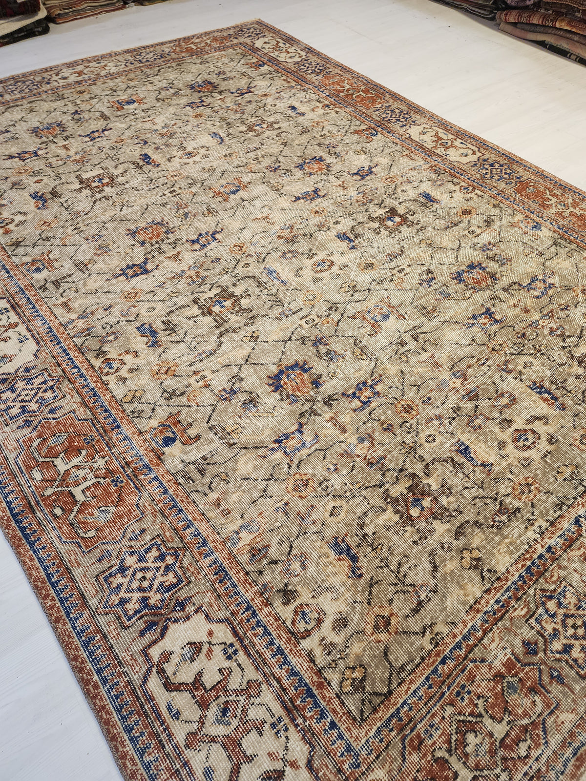 Alkmene — Vintage Oushak Wool Large Area Rug