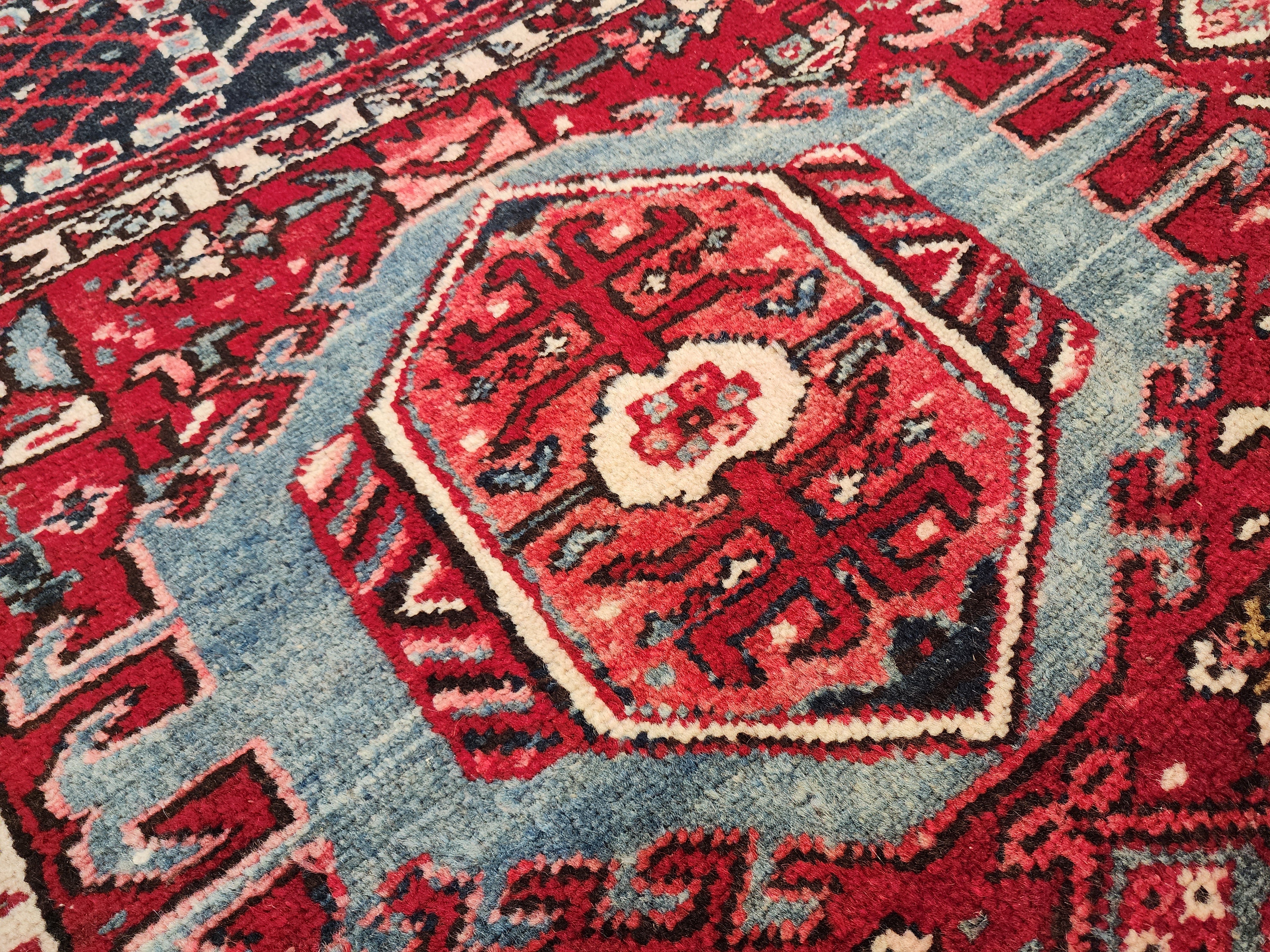 vintage Anatolian Wool Large Area Rug — colour close-up