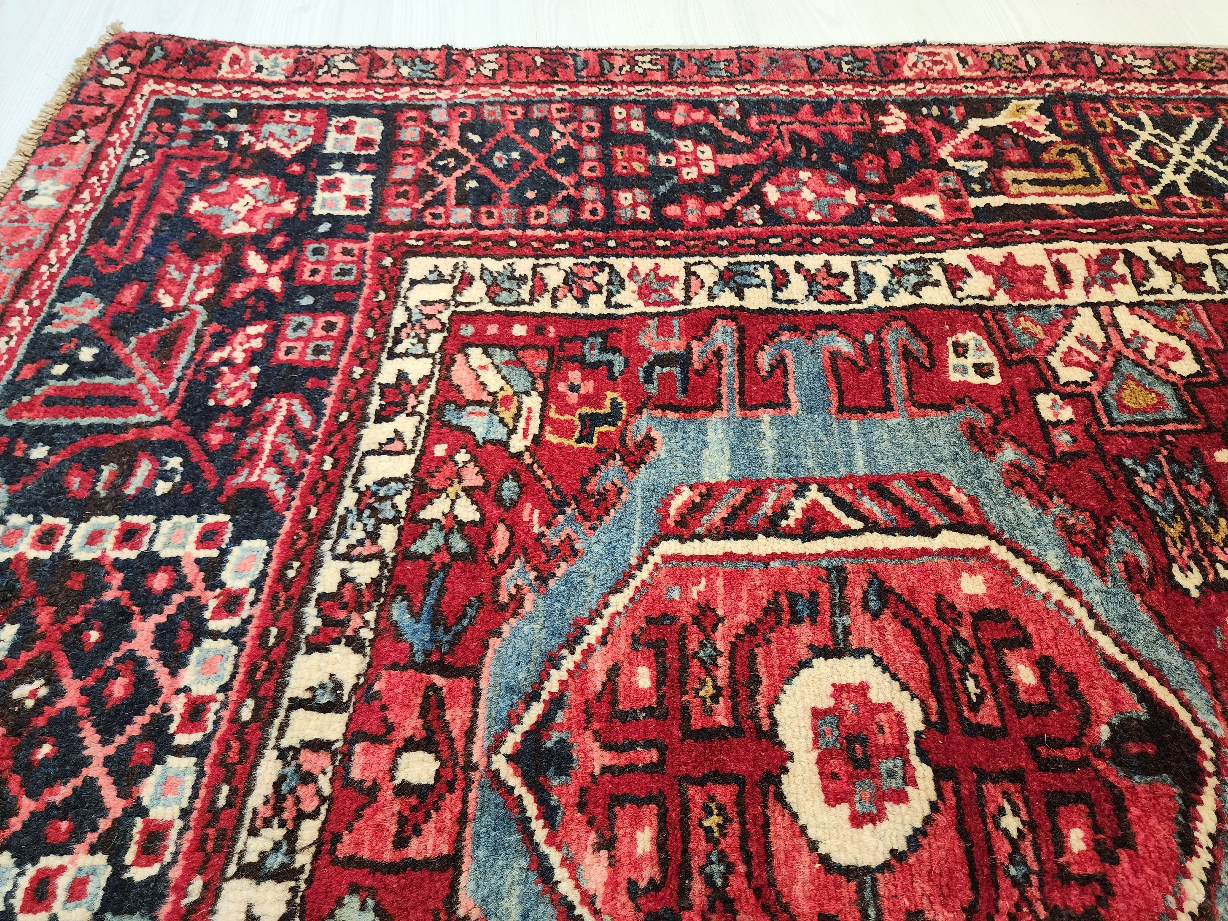vintage Anatolian Wool Large Area Rug — styled view