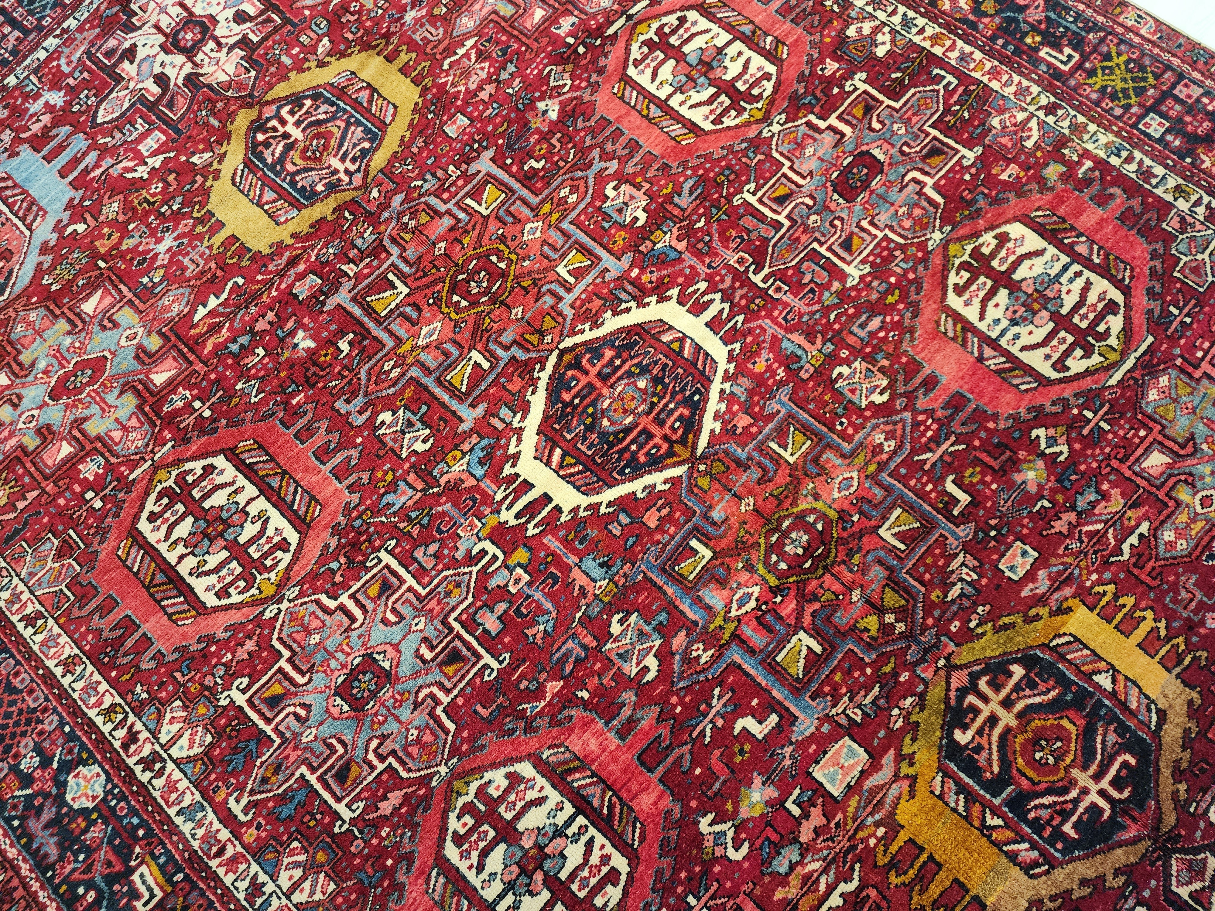 vintage Anatolian Wool Large Area Rug — styled view
