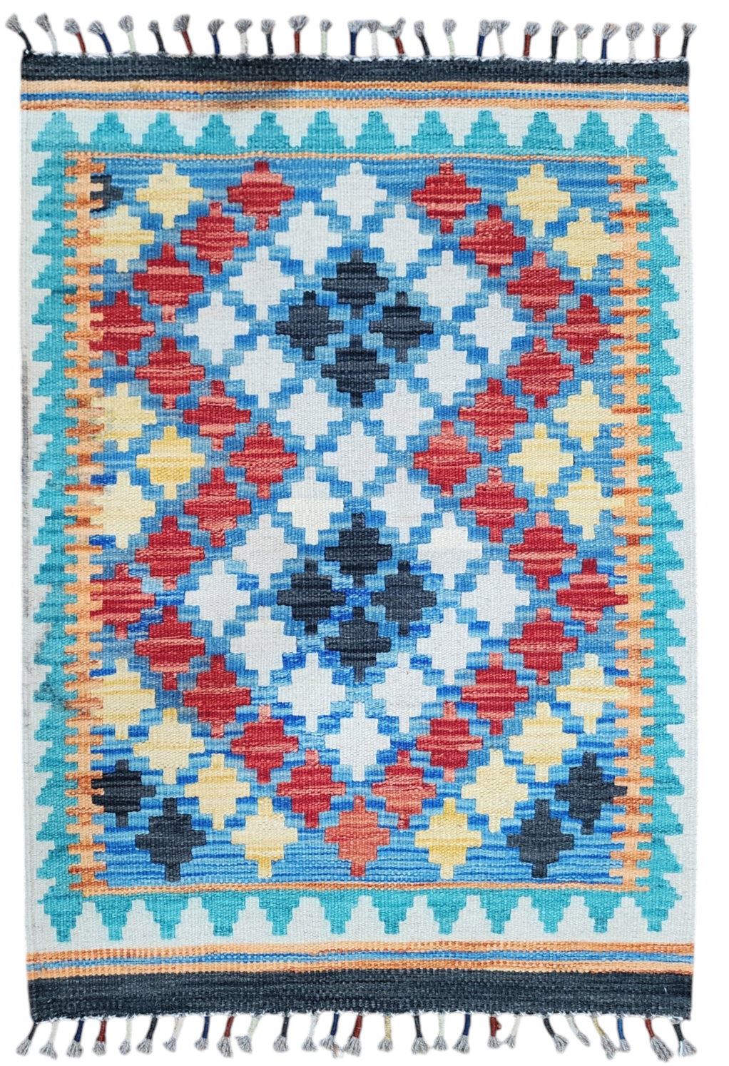 Rhoda — Vintage Afghan Maimana Wool Small Rug